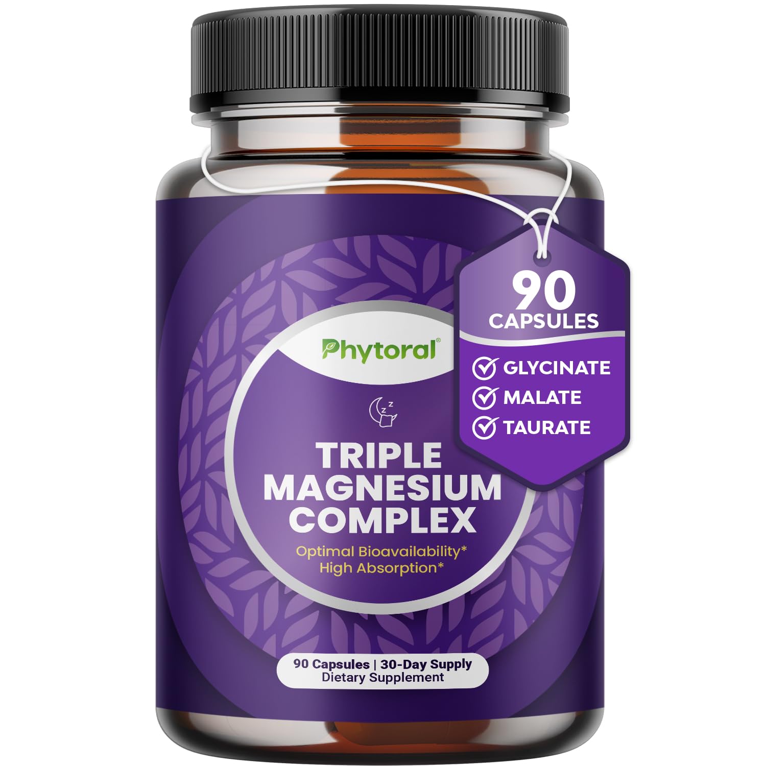 Phytoral Magnesium Complex Capsules with Taurate, Glycinate & Malate 90 Count