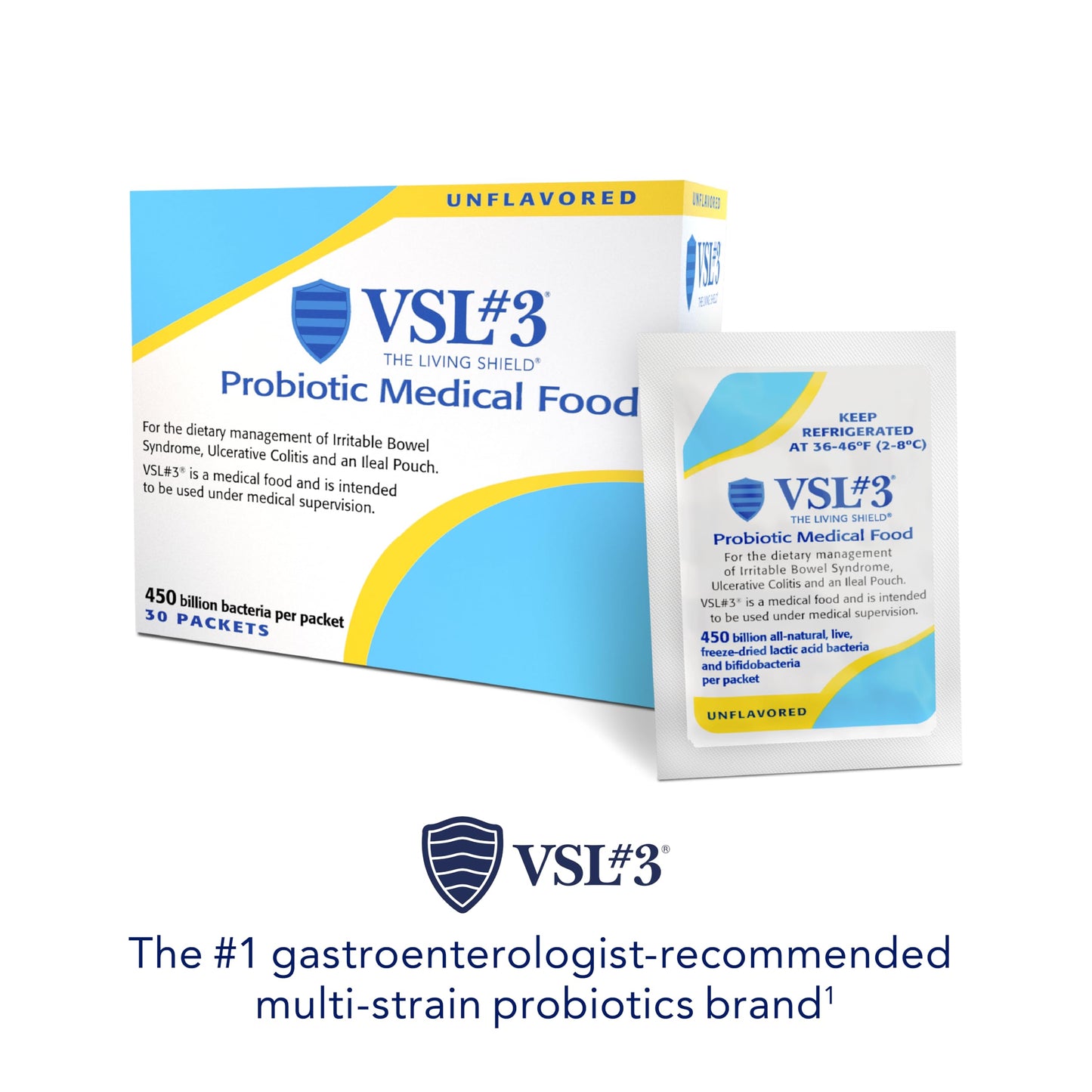 VSL #3 High-Potency Probiotic Medical Food Dietary Management of IBS & UC Powder, 60 Count