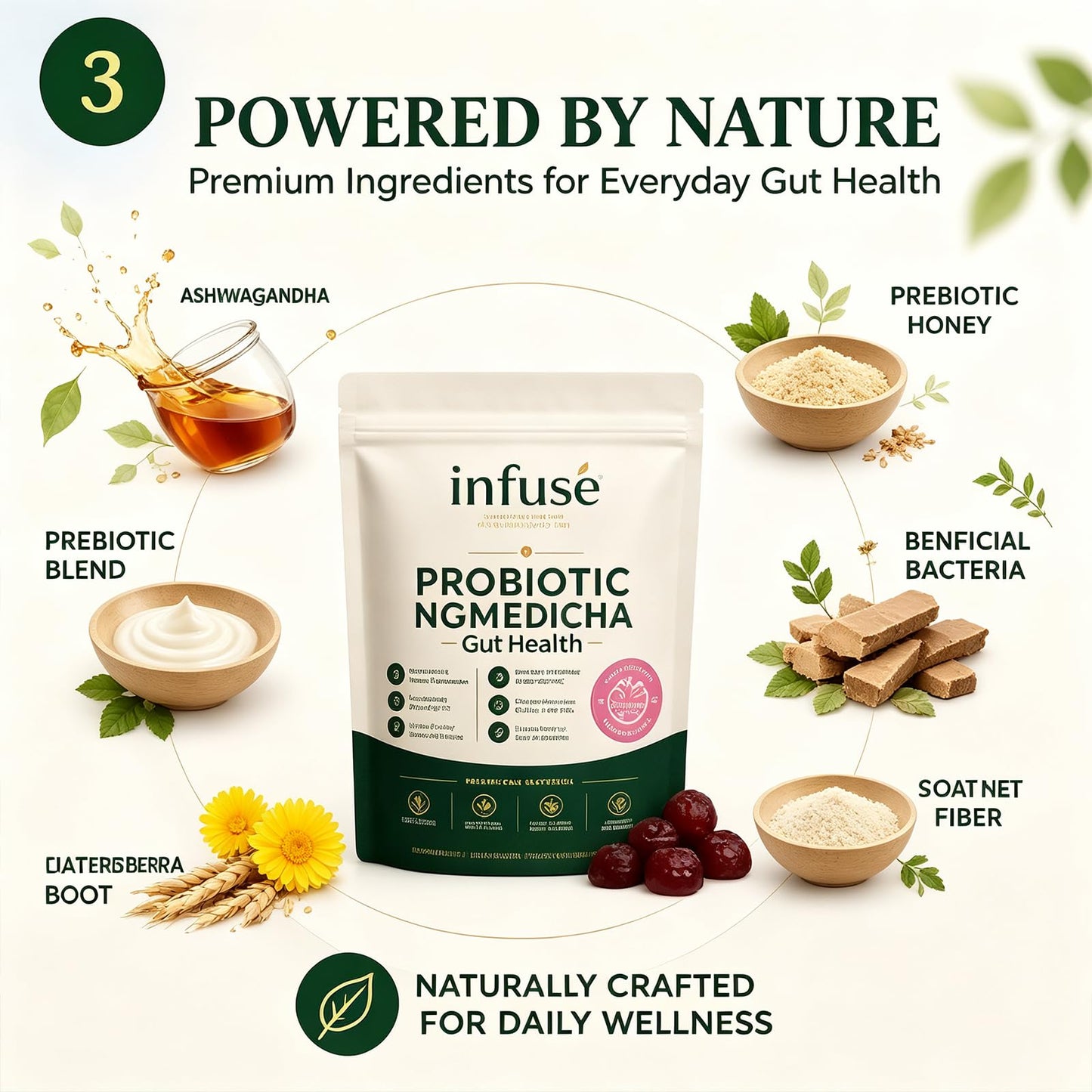 QoCore Supplement Infuse Probiotic Kombucha Capsule, 1 Count