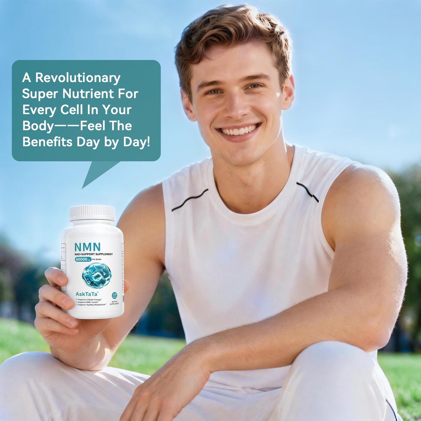AskTaTa NMN Supplement Capsule 120 Capsules