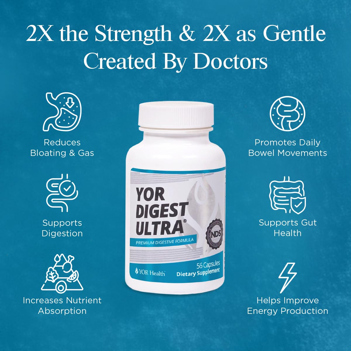 YOR Health Digest Ultra Digestive Enzymes Capsule, 1 Capsule