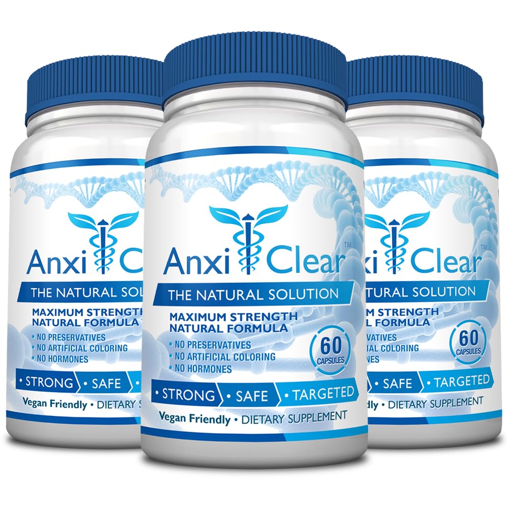 AnxiClear 5-HTP & L-Theanine Capsules, 180 Count