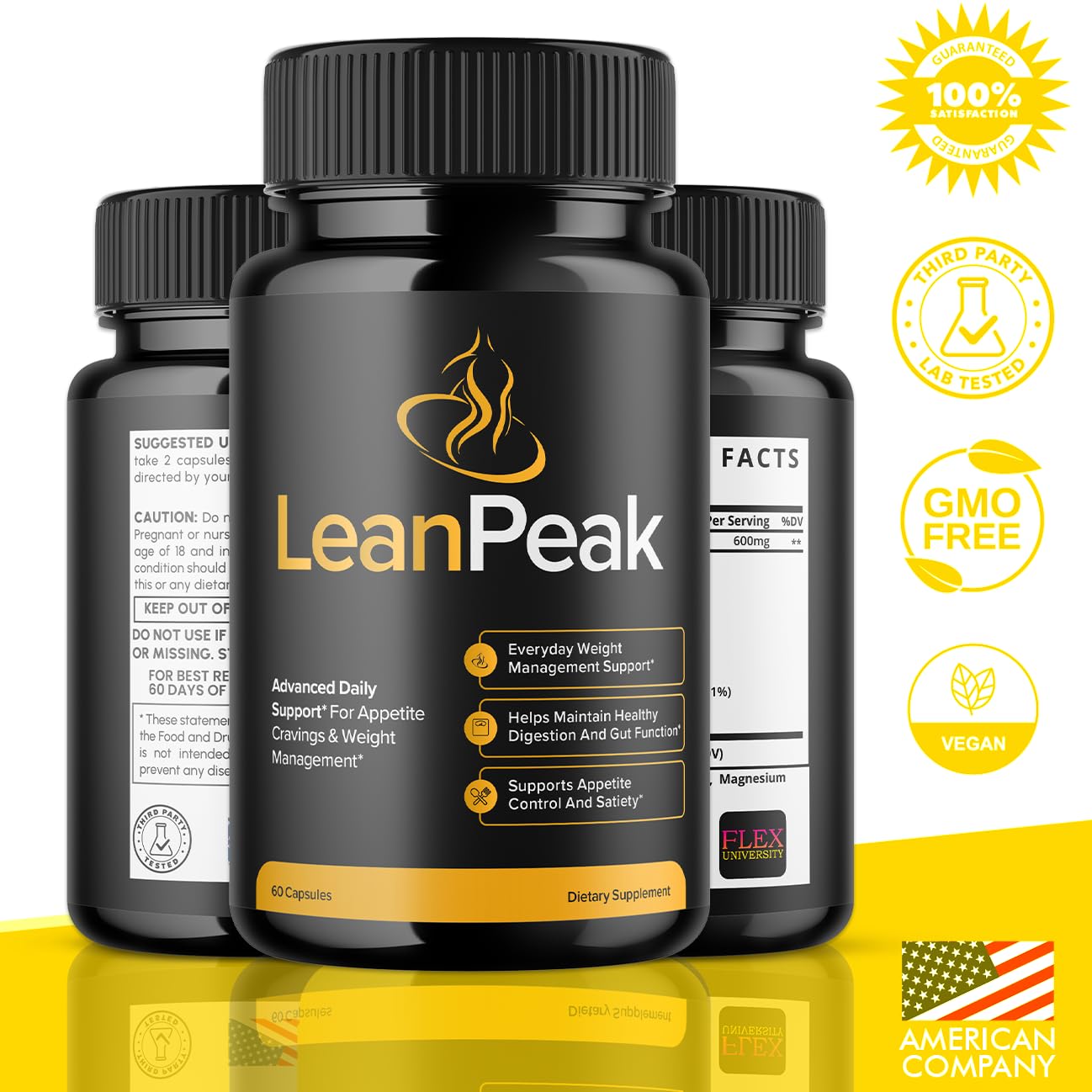 Flex University Lean Peak Capsules 300 Capsules