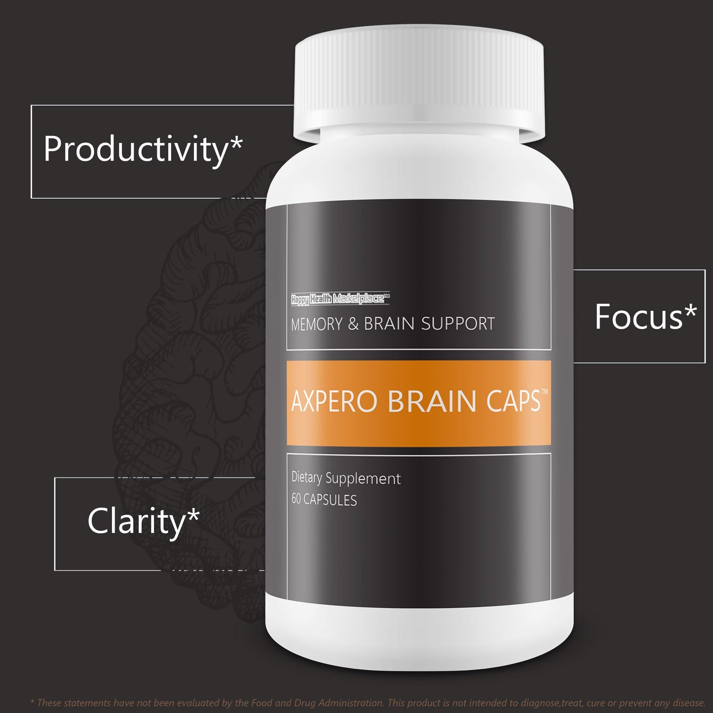 Happy Health Marketplace Axpero Brain Caps Capsule 60 Count