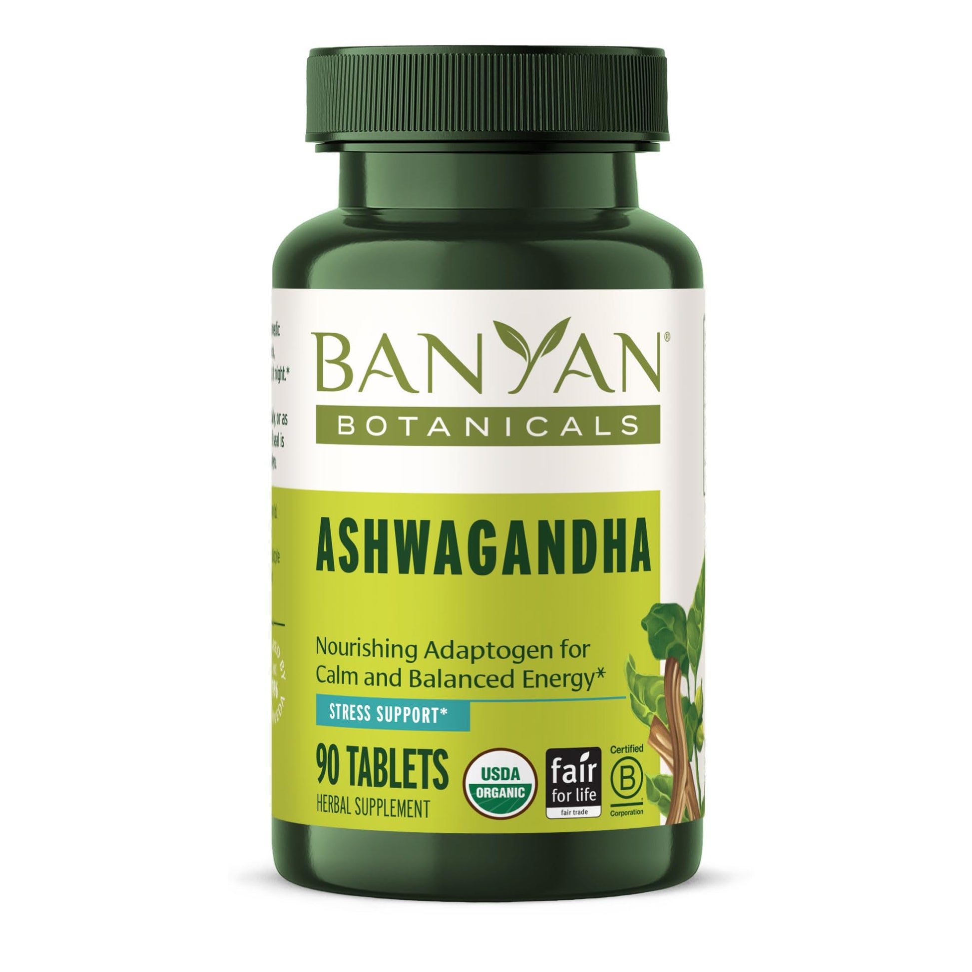 Banyan Botanicals Organic Ashwagandha 1000mg Tablet, 90 Tablets