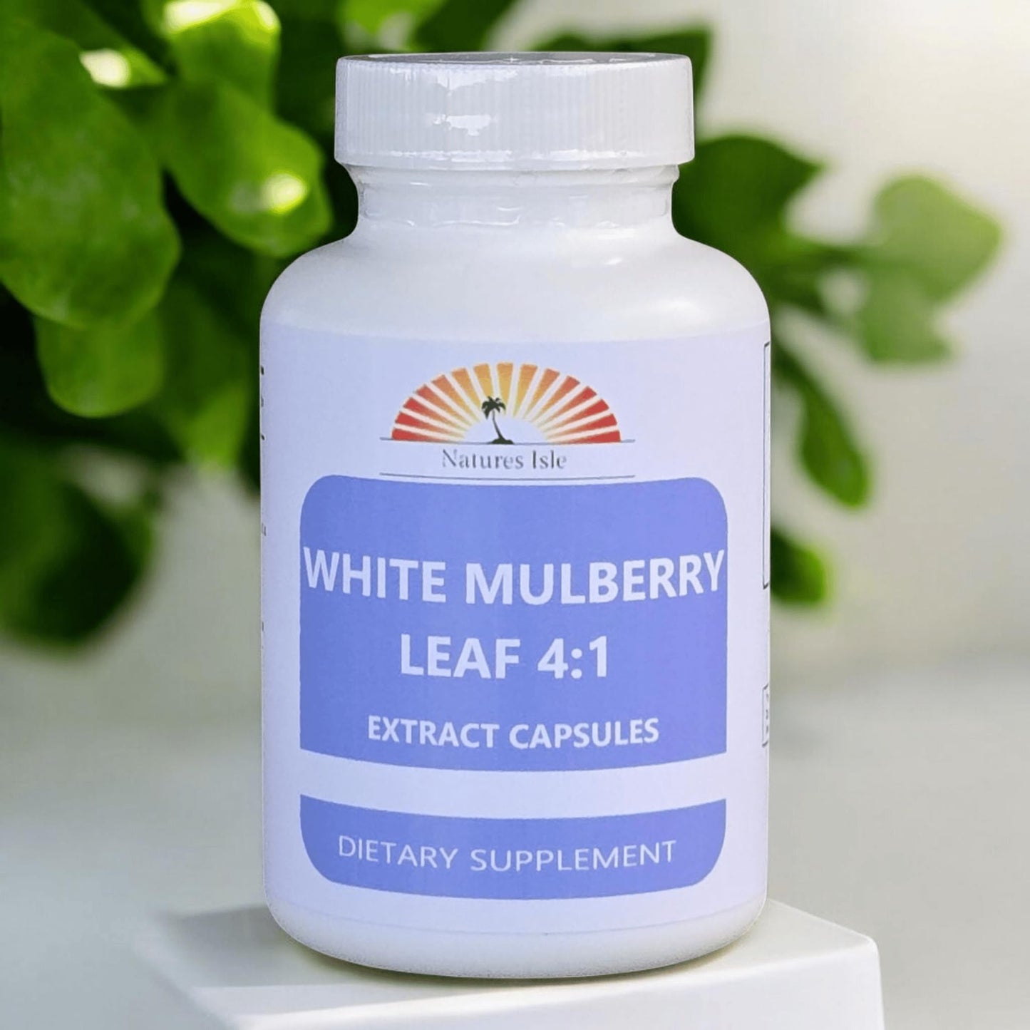 Herbal Island White Mulberry Leaf Extract 4:1 Capsules, 120 Count