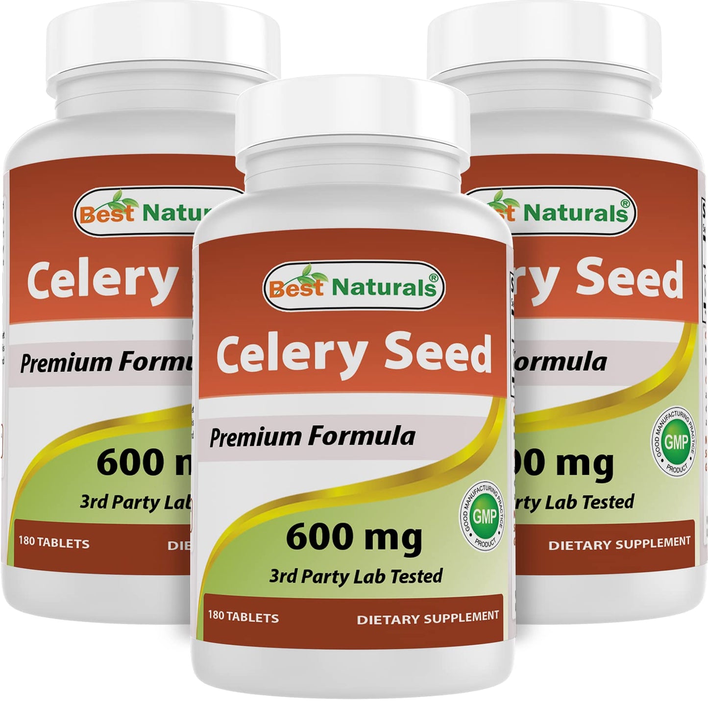 Best Naturals Celery Seed 600 mg Tablets, 540 Count