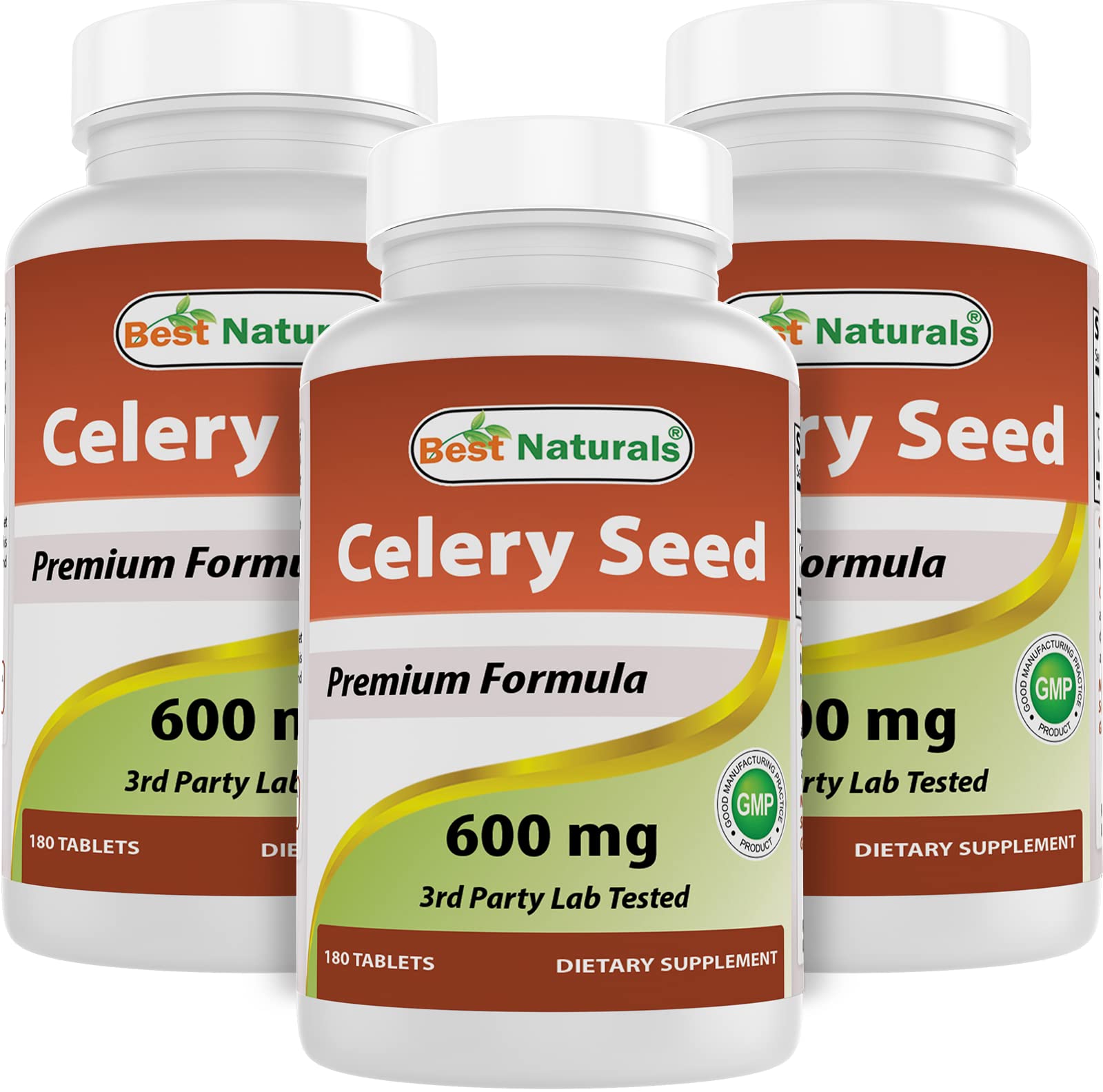 Best Naturals Celery Seed 600 mg Tablets, 540 Count