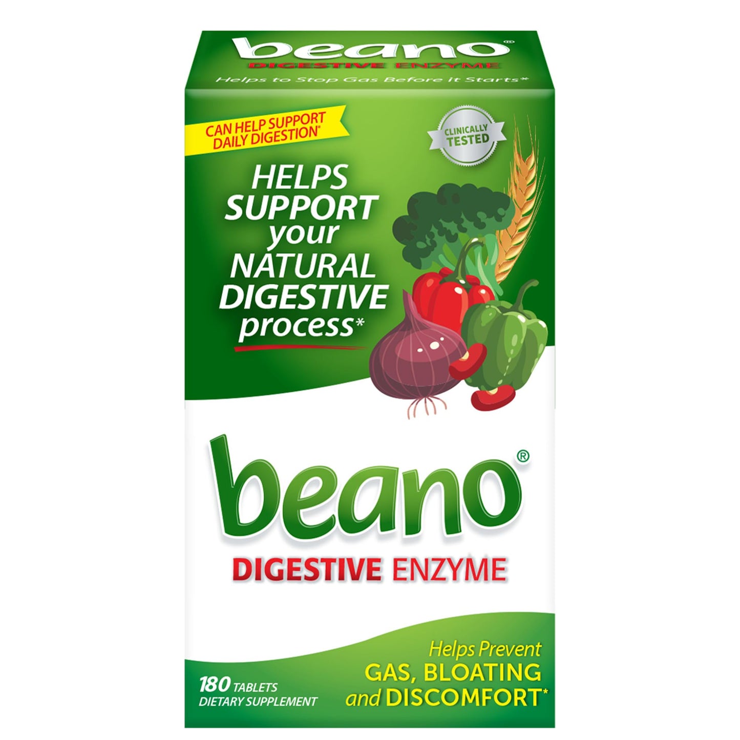 Beano Digestive Enzyme Tablet, 180 Tablets