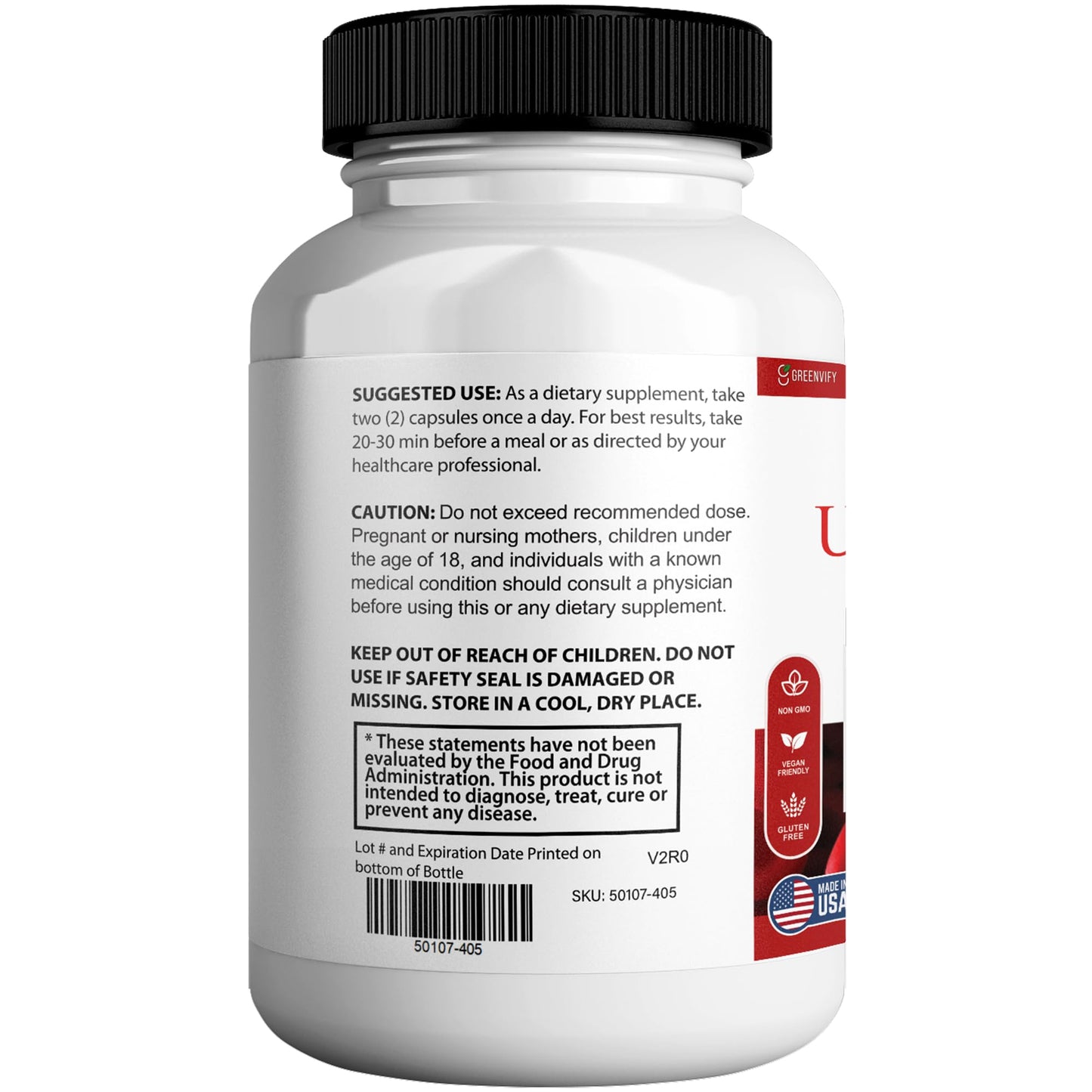 GREENVIFY Blood Flow Ultra XXXL Max Extra Strength Maca Root Complex Capsules, 60 Count