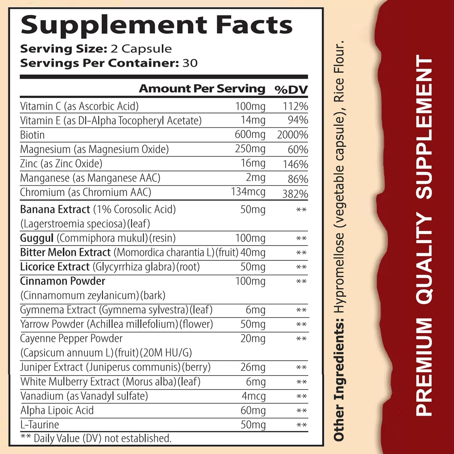WINYEL Blood Sugar Complex Supplement Capsule, 60 Capsules
