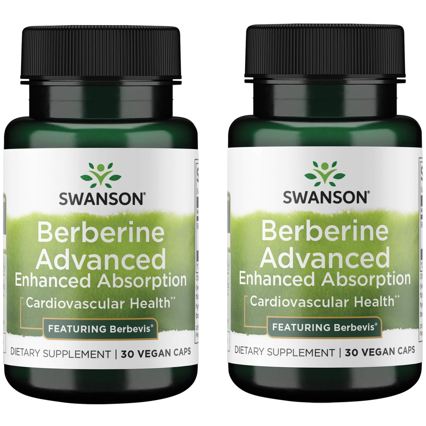 Swanson Berberine Advanced Enhanced Absorption Supplement Featuring Berbevis 550 mg, 60 Capsules