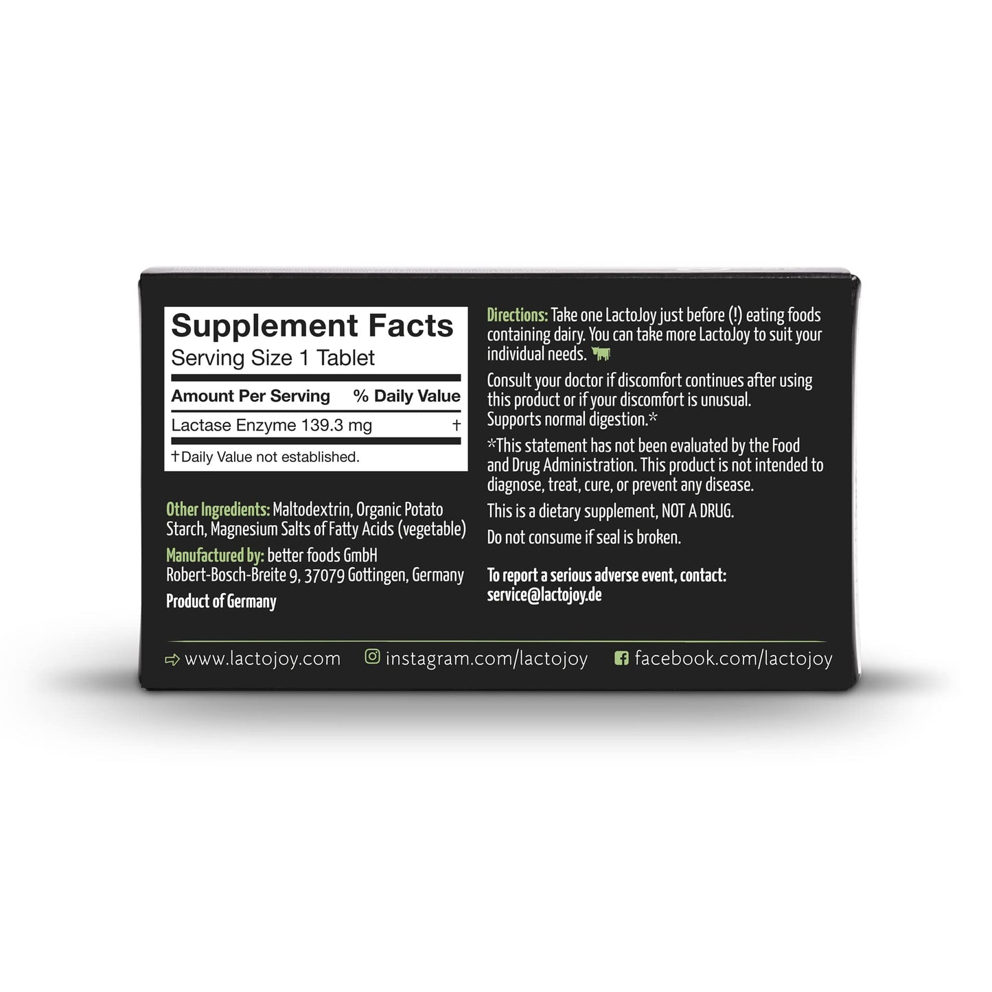 LactoJoy Lactase Pills 45 Tablets