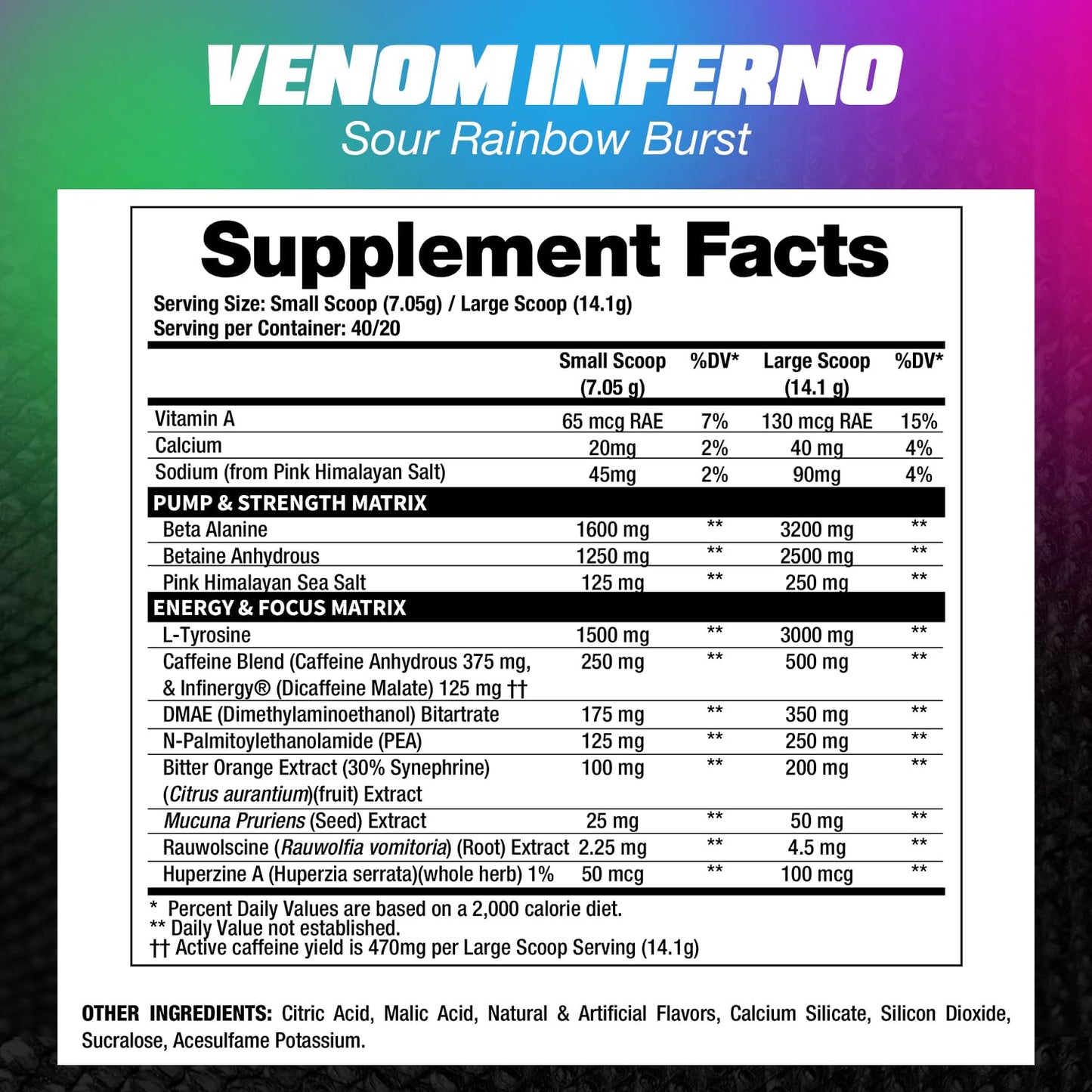 DRAGON PHARMA Venom Inferno Pre-Workout Powder 9.87 Ounce