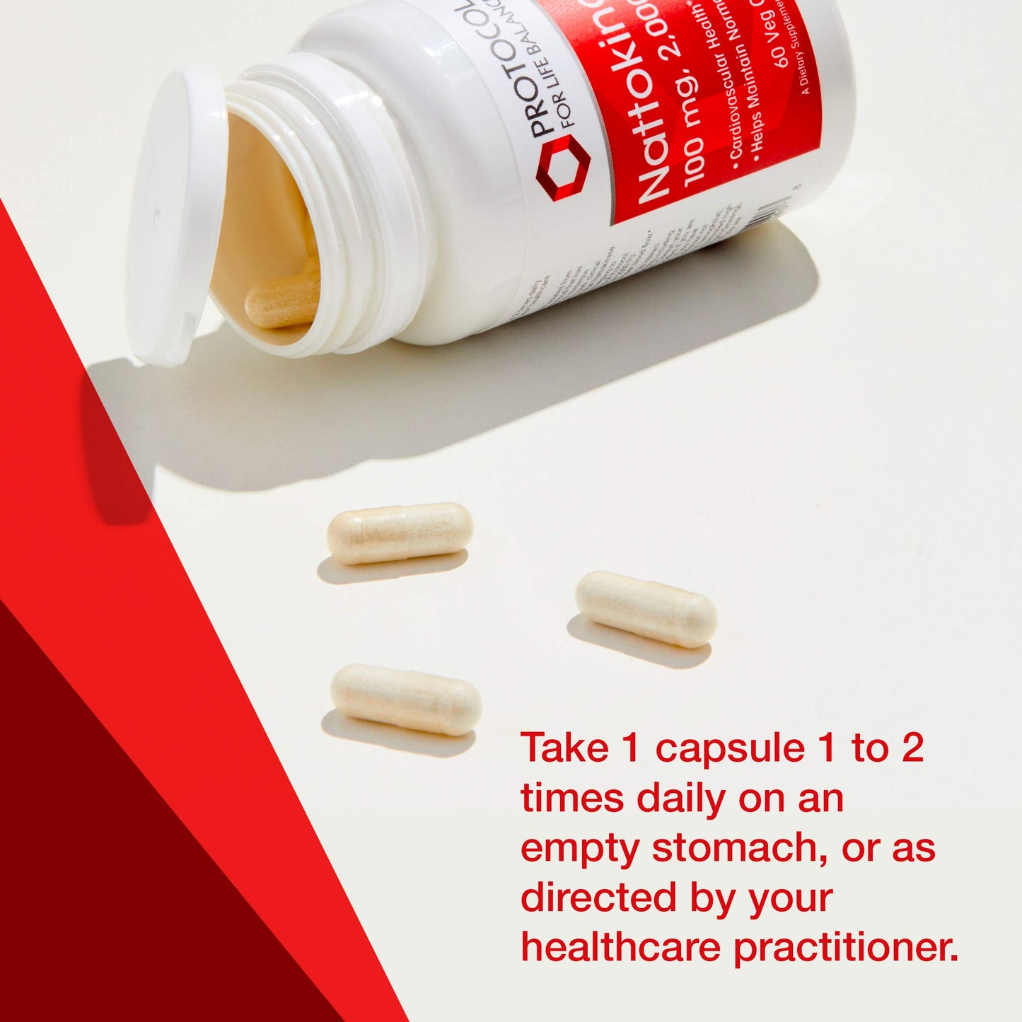 Protocol for Life Balance Nattokinase 100mg Capsule 60 Veg Caps