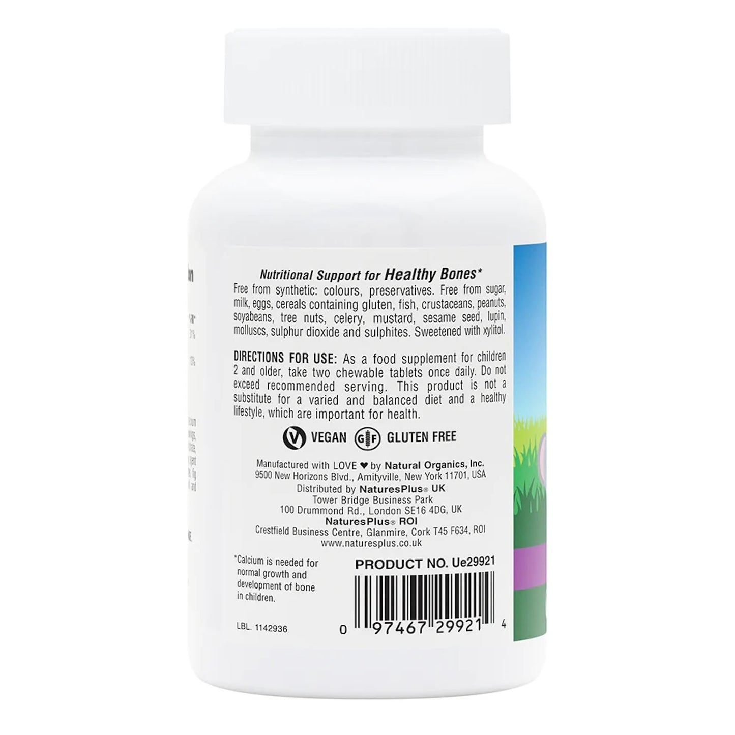 NaturesPlus Calcium Sugar Free Chewables 90 Count