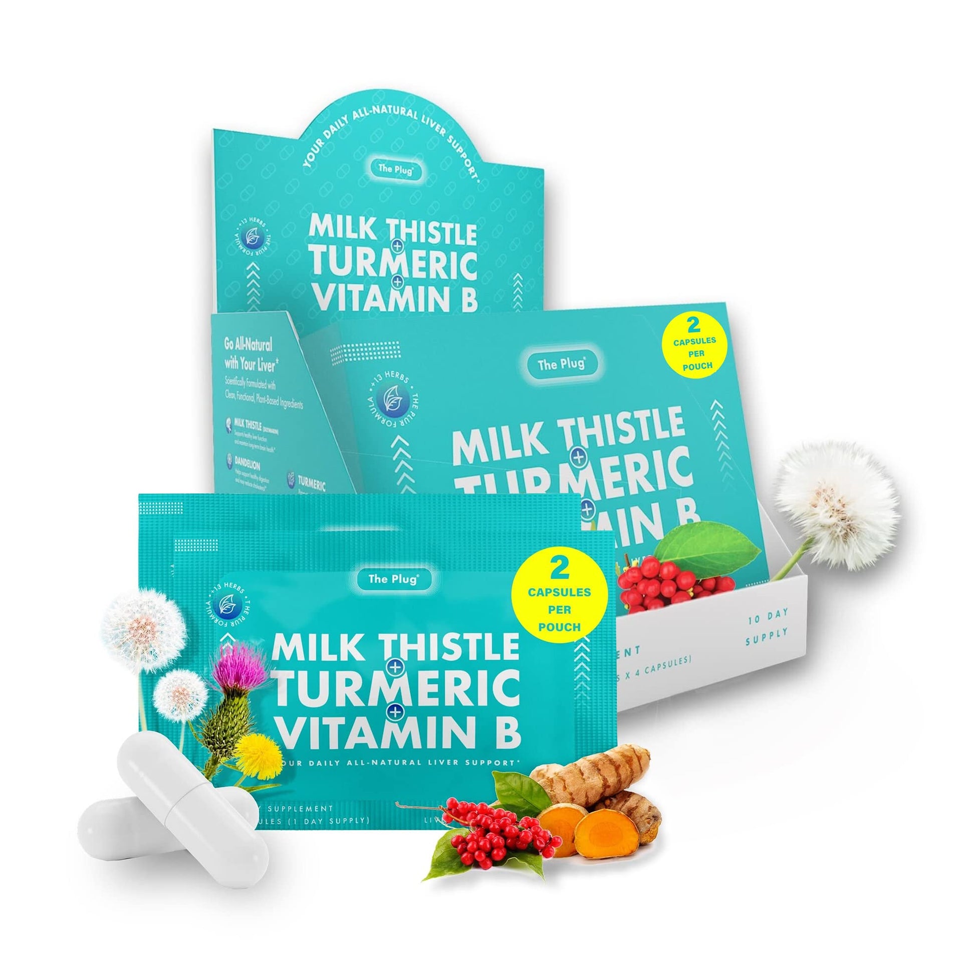 The Plug Liver Cleanse Detox & Repair Pills - Milk Thistle Liver Detox - Fatty Liver Support Supplement Capsules, 20