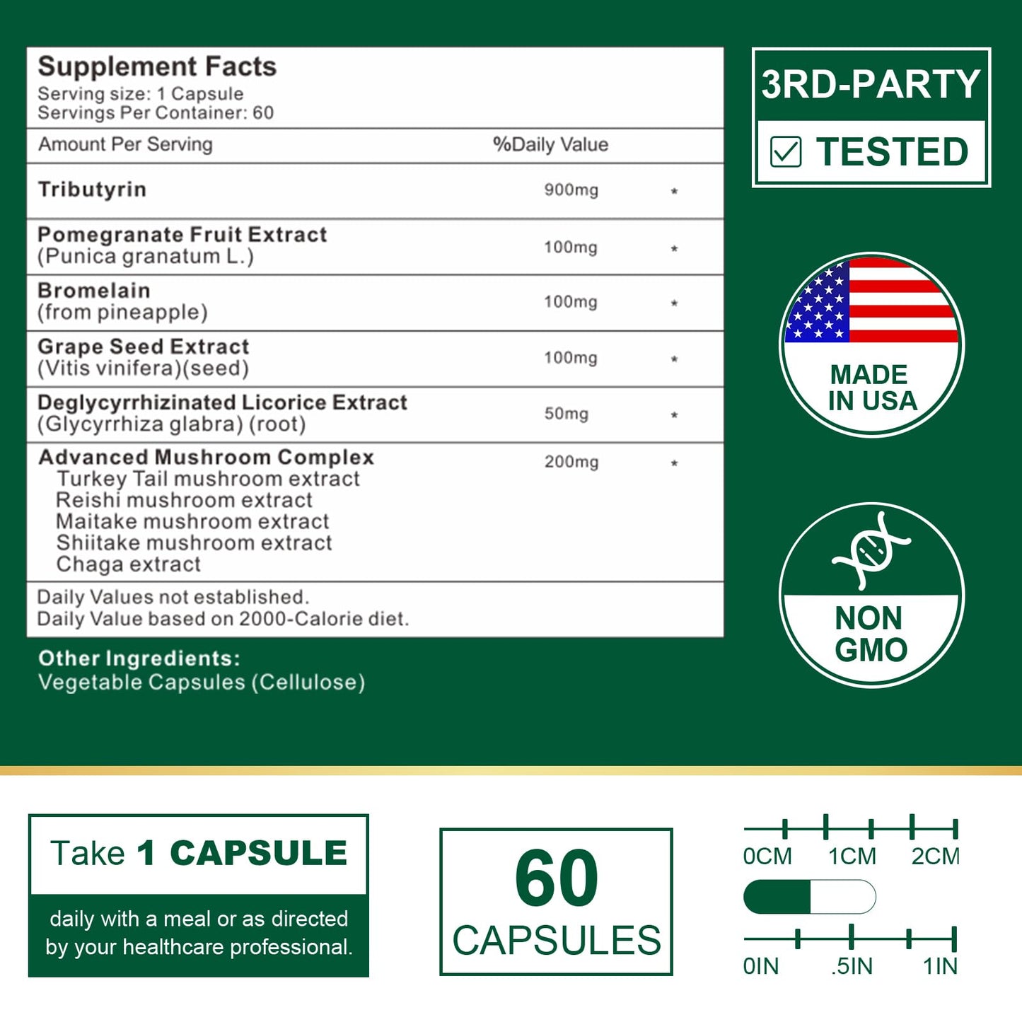 VITACRLLYNMN Tributyrin Supplement Capsule 120