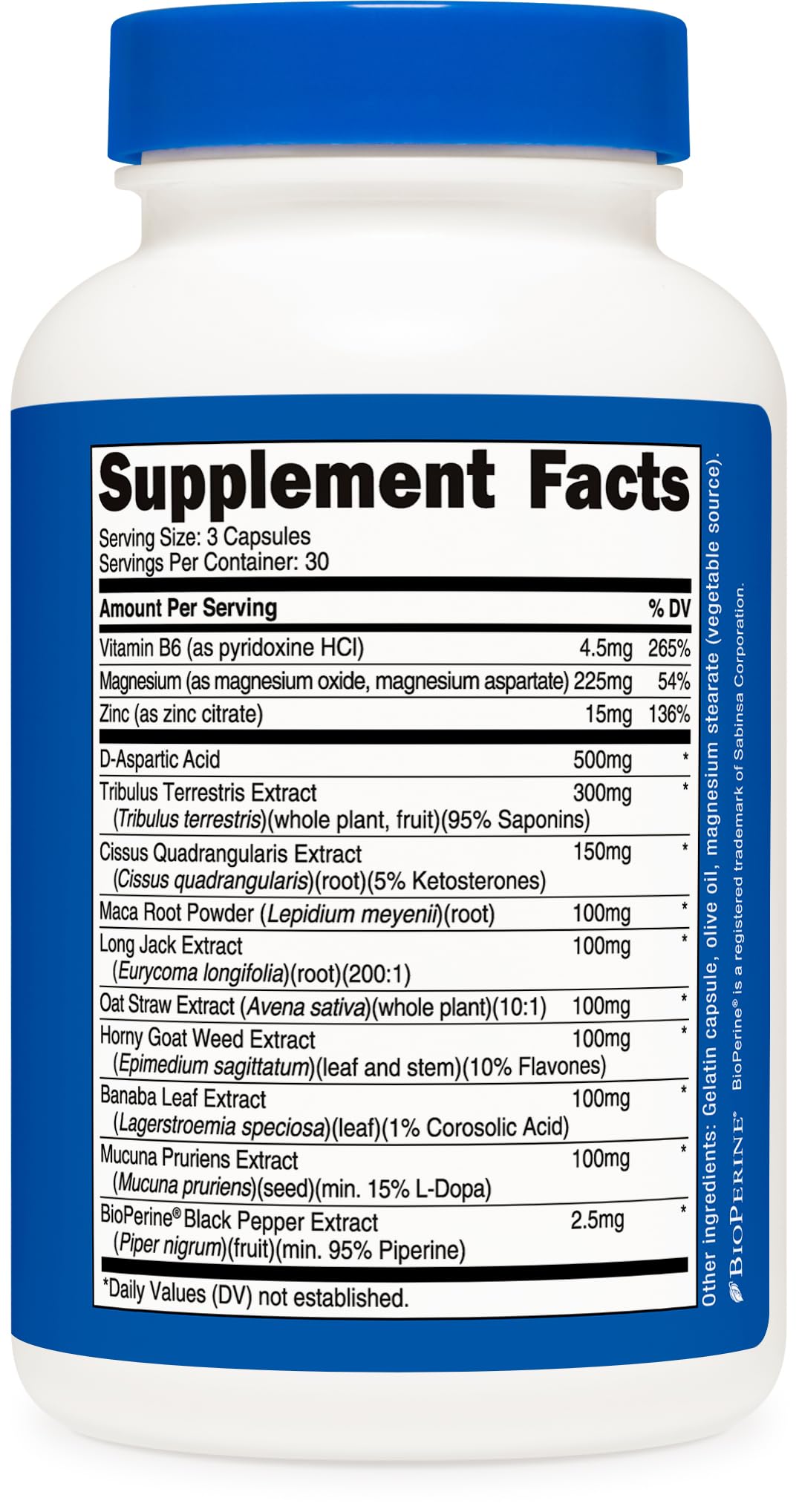 Nutricost Testosterone Support Complex 90 Capsules