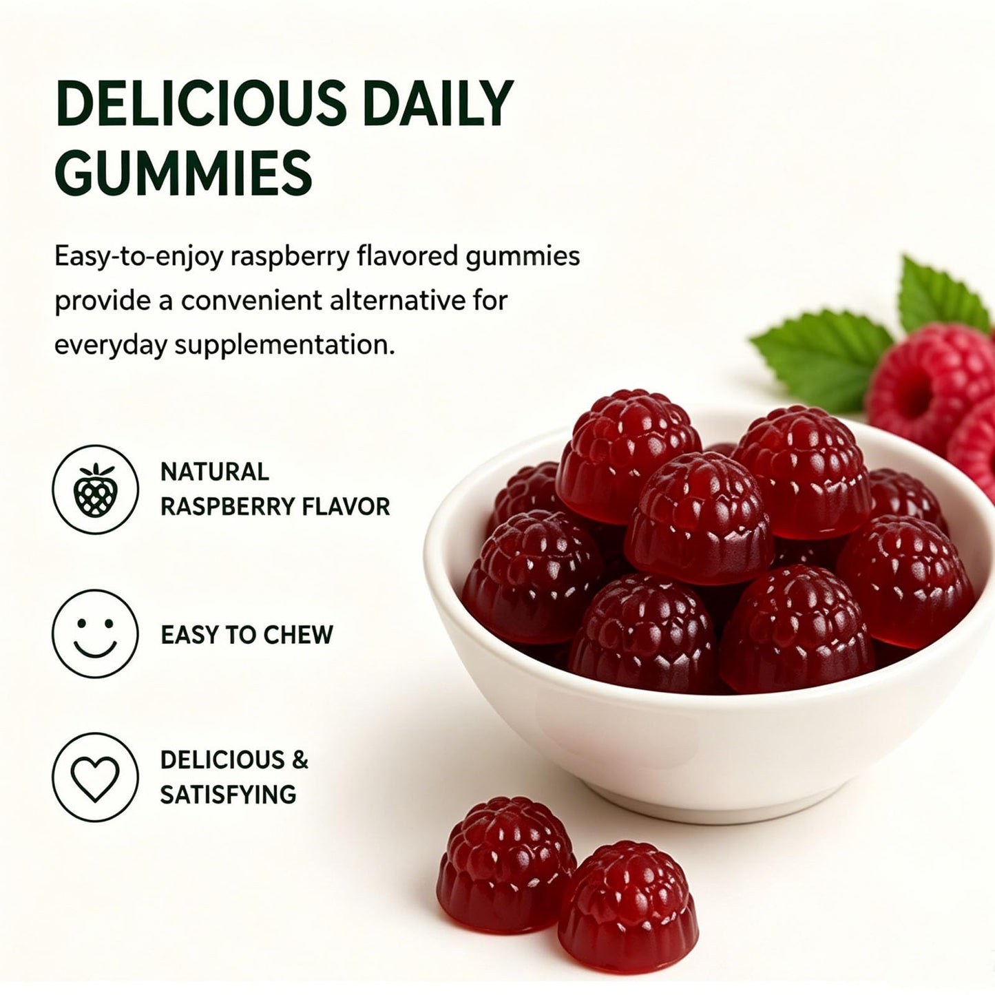 Tilly Bare Infuse Probiotic Kombucha Gummies, 60 Count