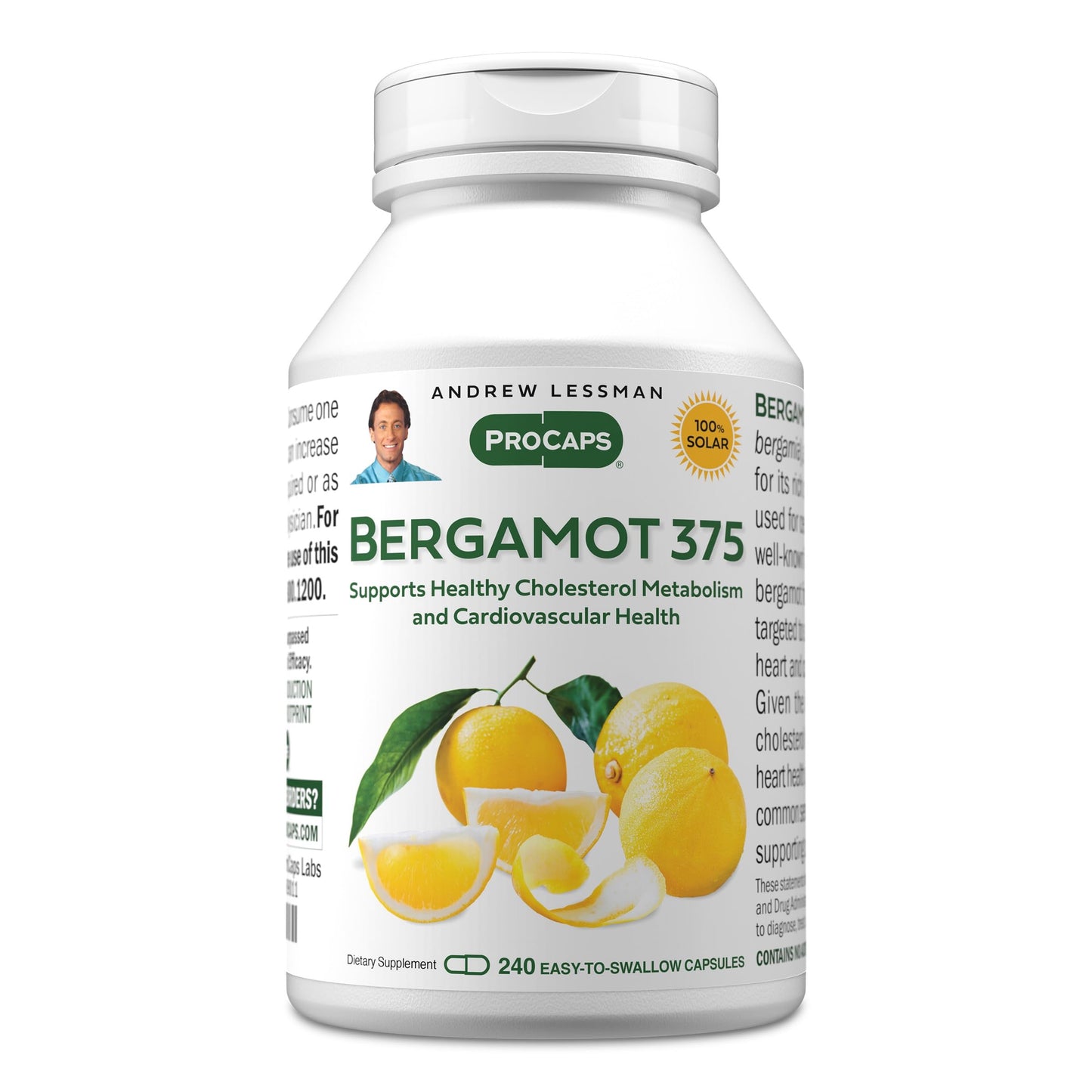 Andrew Lessman Bergamot 375mg Capsules, 240 Count