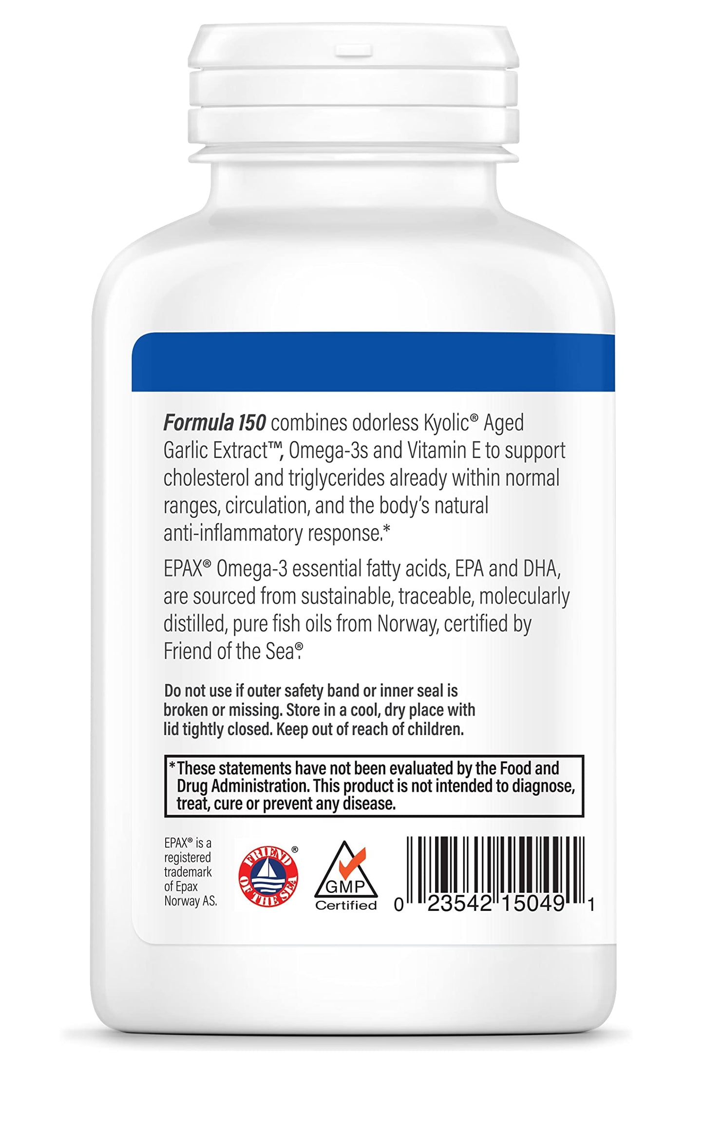 Kyolic Aged Garlic Extract Formula 150, Cholesterol & Circulation Health, 90 Softgels