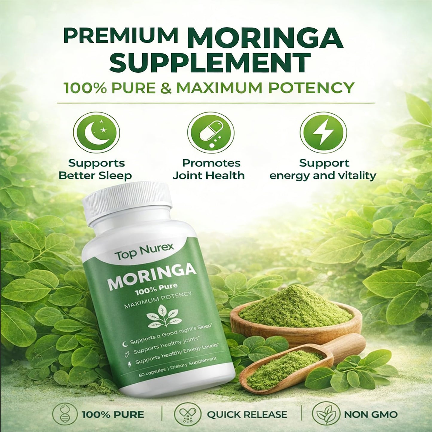 Top Nurex Moringa Capsules 60 Count
