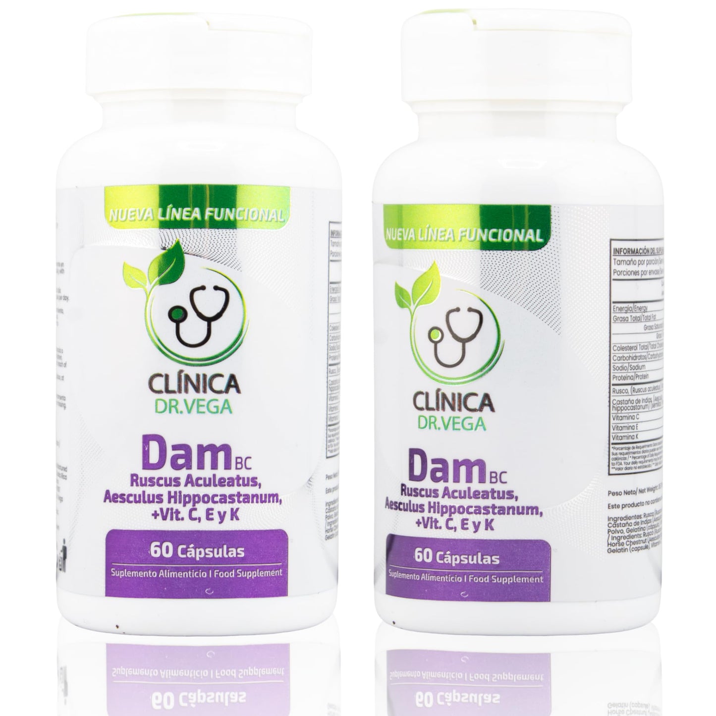 CLÍNICA DR. VEGA Dam - Castaño de la India con Ortiga + VIT.C y B6 60 Capsules