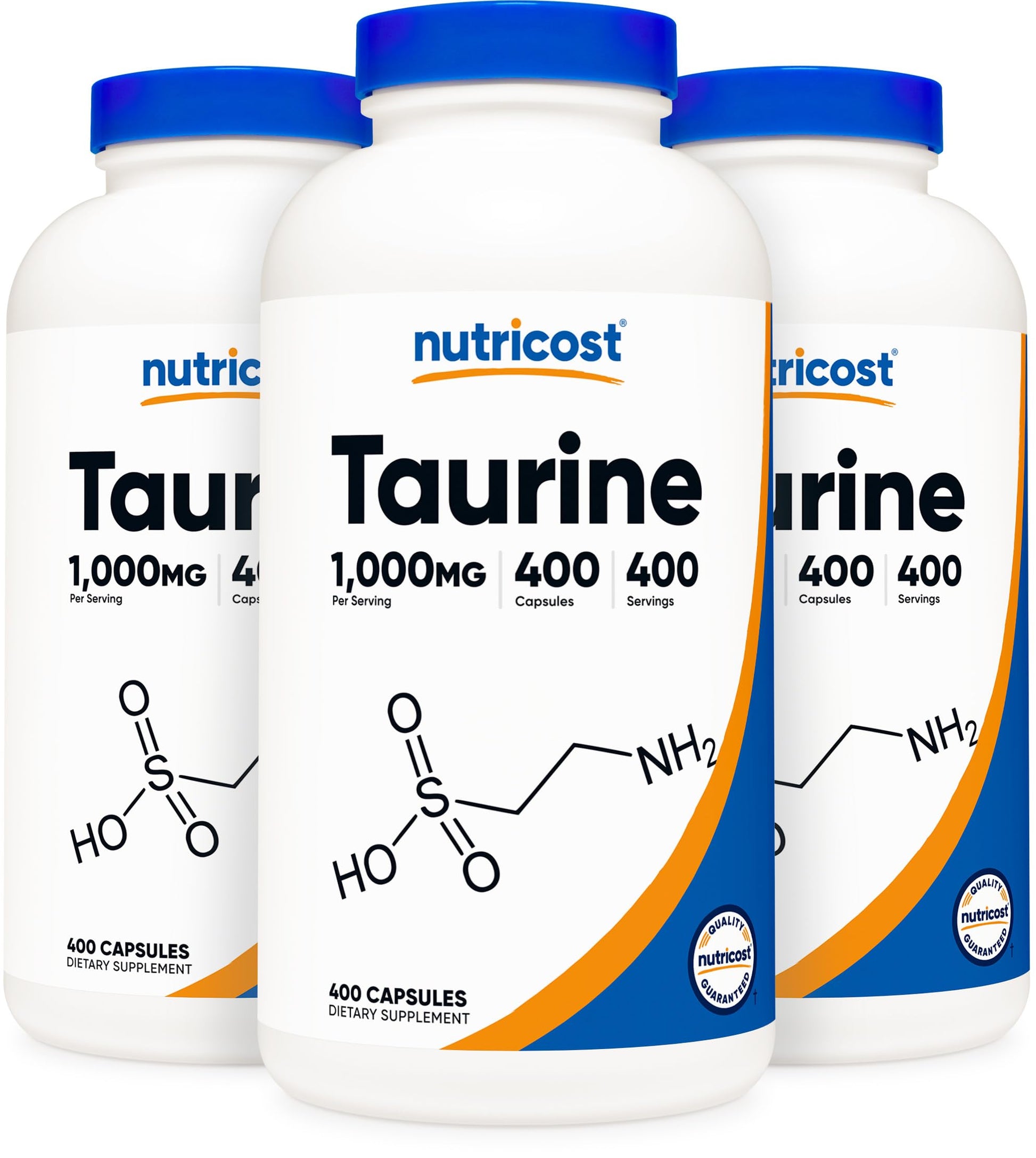 Nutricost Taurine 1000mg Capsules, 1200 Capsules
