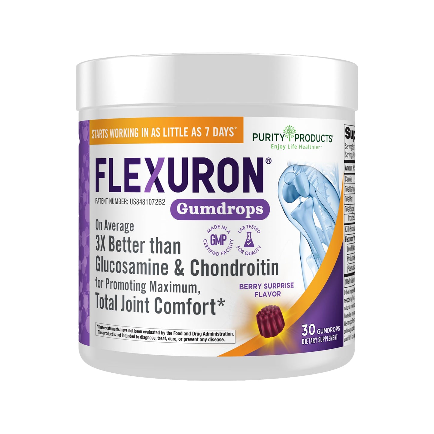 Purity Products Flexuron Gummies Joint Formula 30 Count