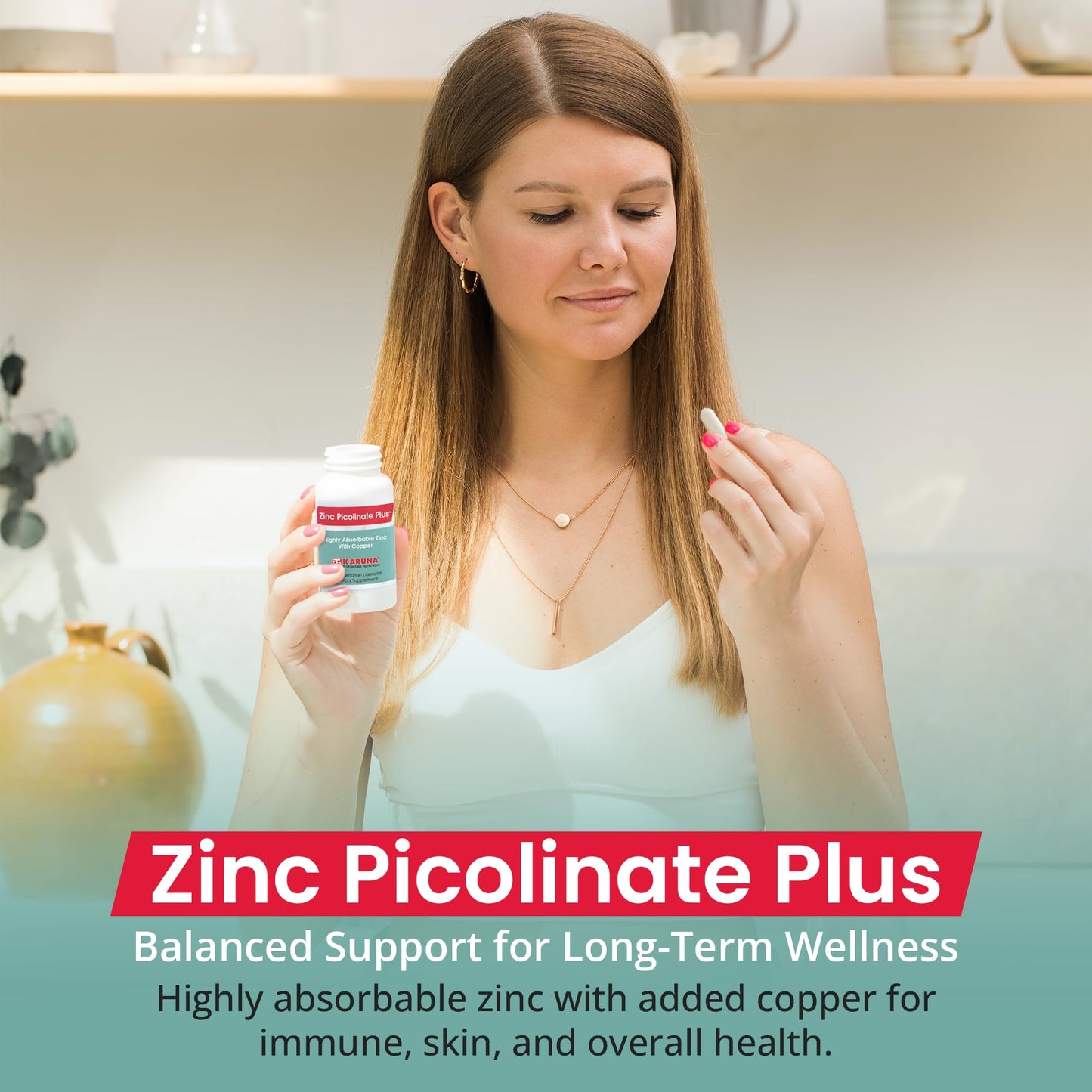Karuna Zinc Picolinate Plus Capsules, 60 Count