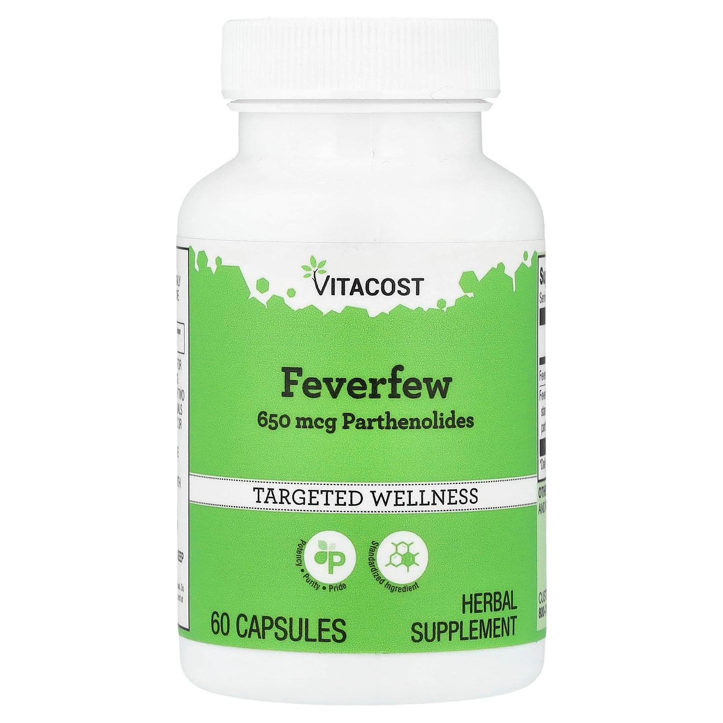 Vitacost Brand Feverfew Capsule 60 Count