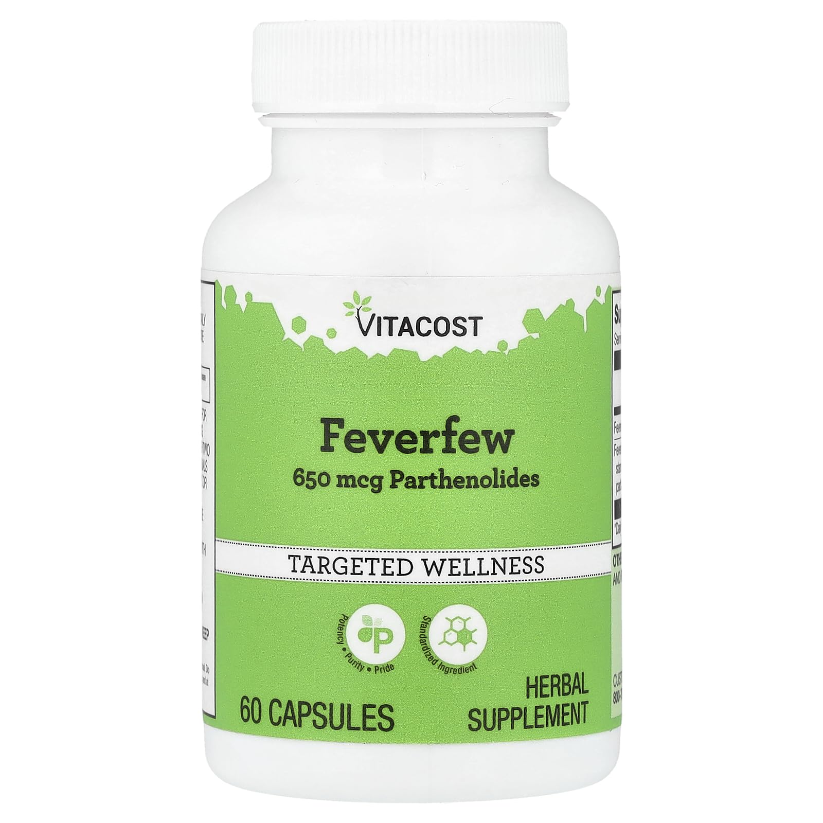 Vitacost Brand Feverfew Capsule 60 Count