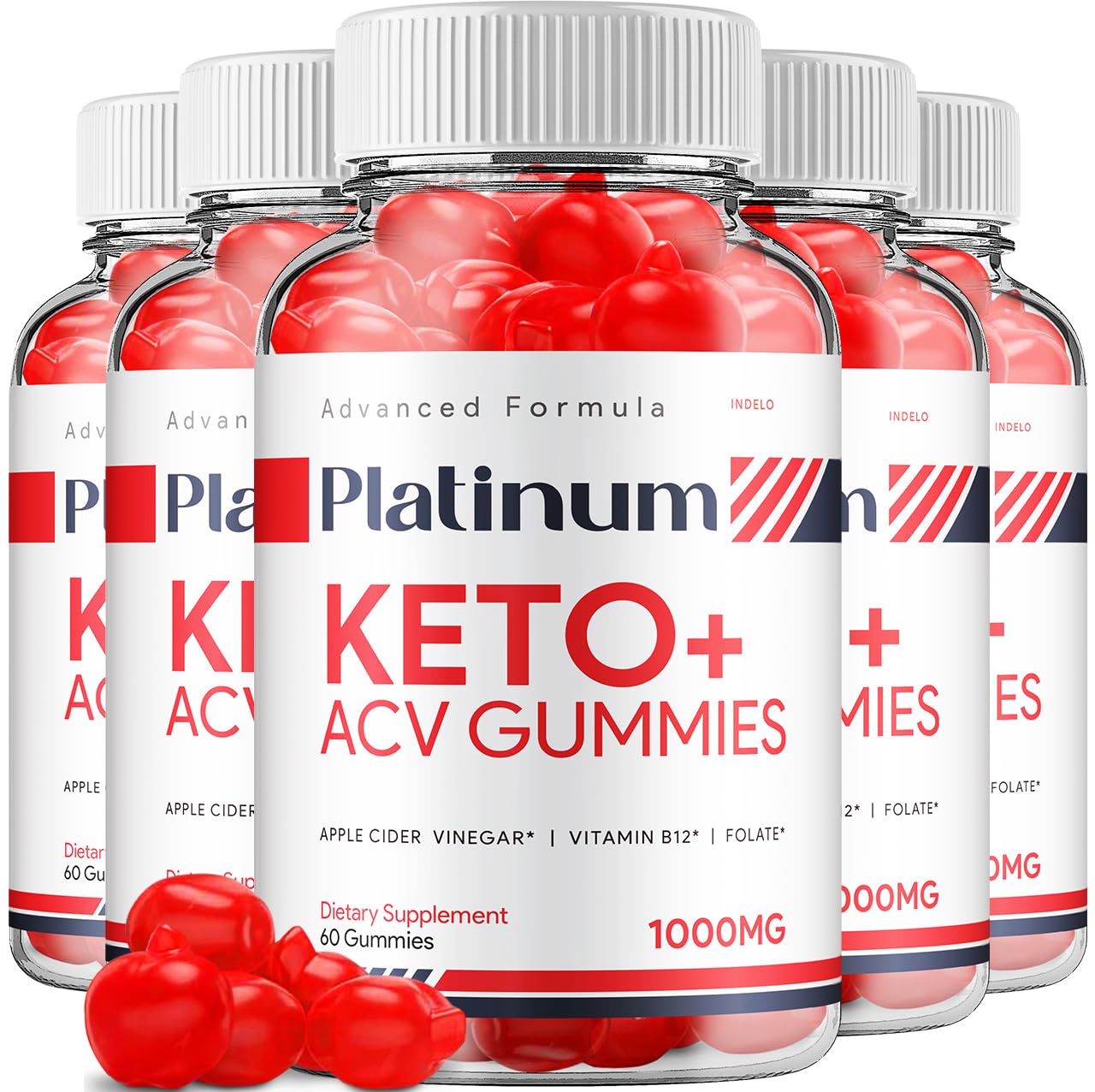 Indelo Platinum Keto ACV Gummies 300 Count