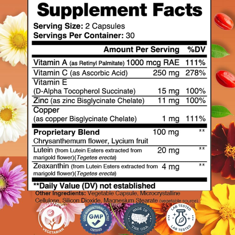 Vytanutra Optic Care Eye Vitamins Capsule 60 Count