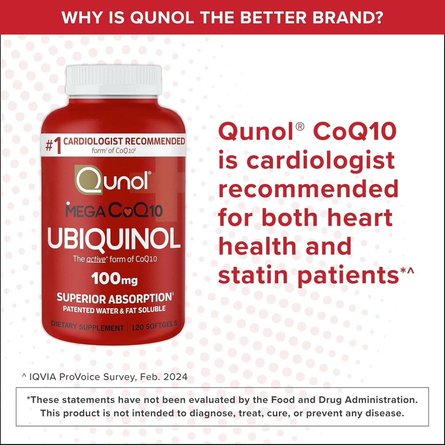 Qunol Mega Ubiquinol CoQ10 100mg Softgels 240 Count
