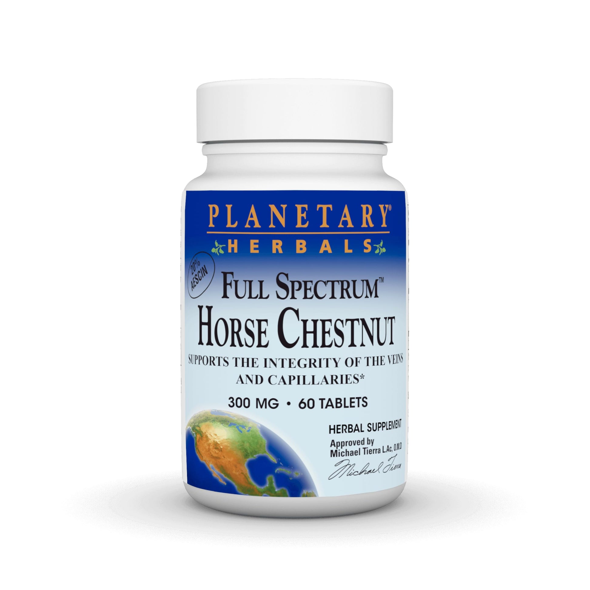 Planetary Herbals Full Spectrum Horse Chestnut 500 mg Tablet, 60 Tablets