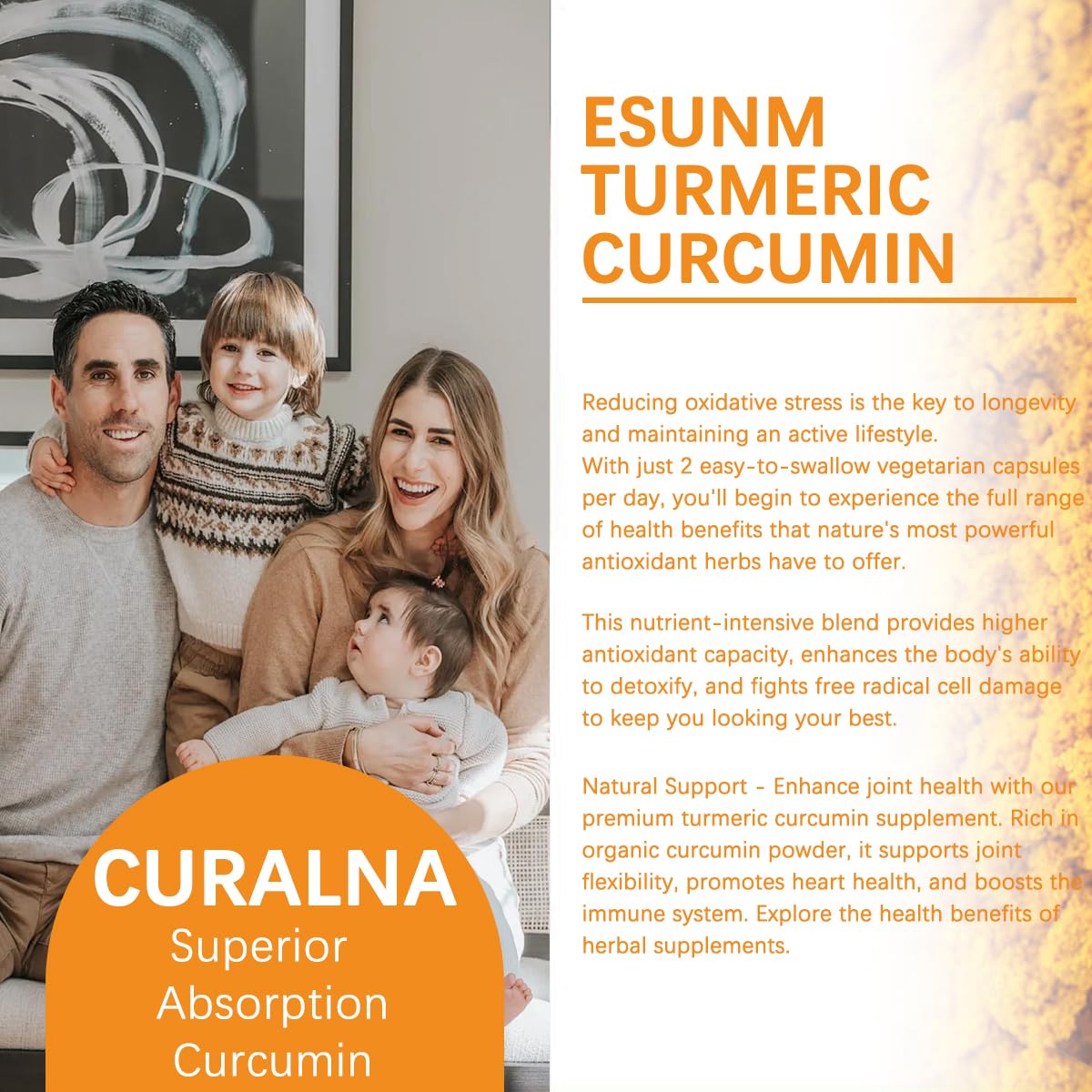 ESUNM CURALIVA Curcumin Phytosome 1000 mg Capsule, 60 Count