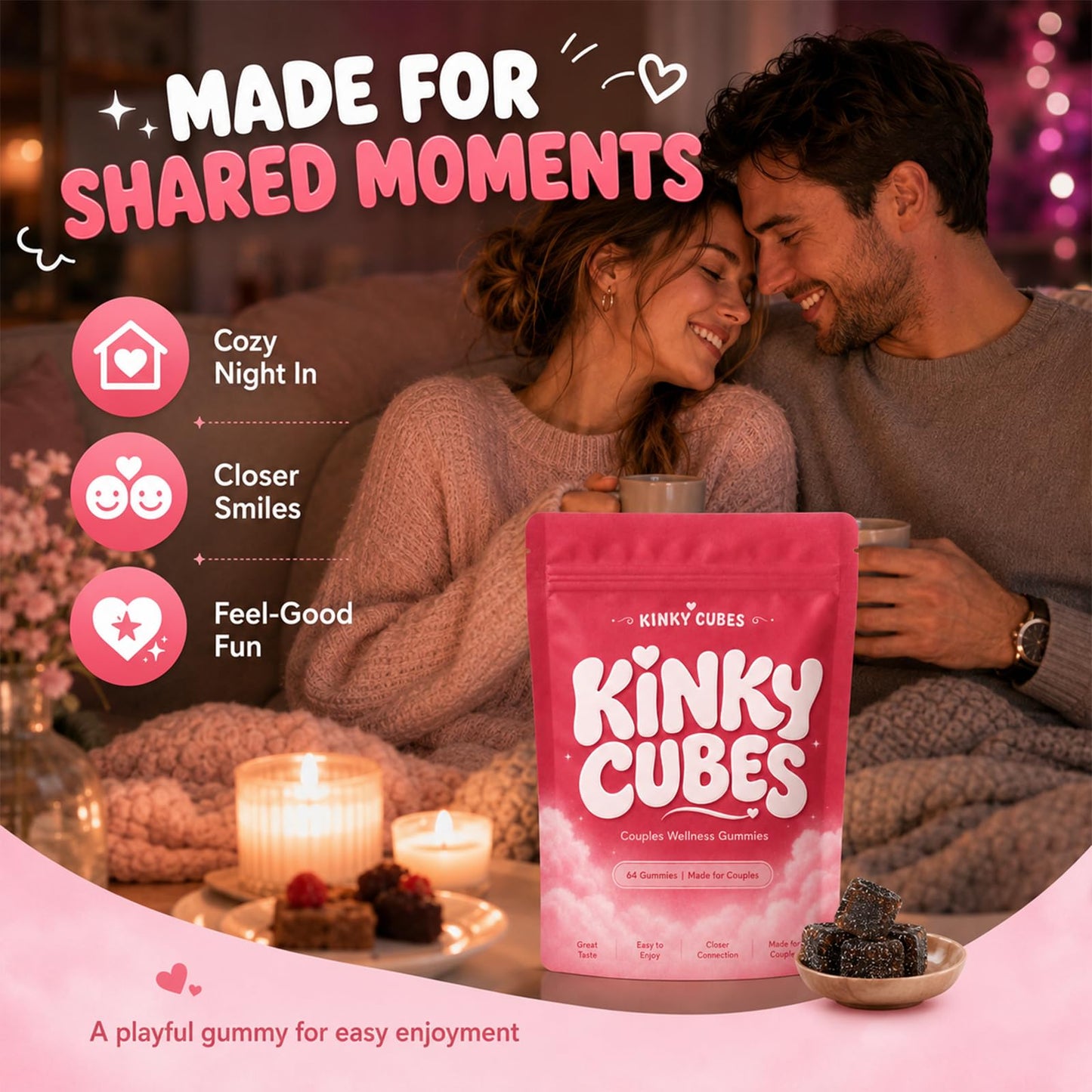 KINKY CUBES Gummies, Vitamin & Mineral Supplements Capsule 1 Count