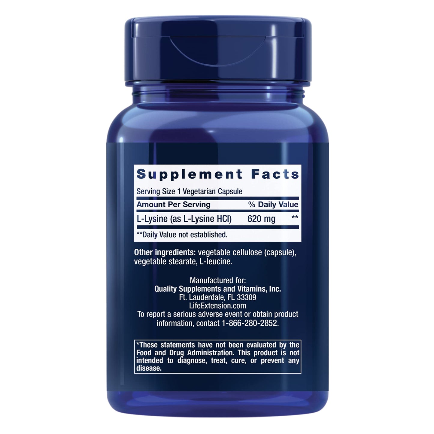 Life Extension NAC 600mg Antioxidant Immune Support & L-Lysine 620mg for Healthy Stress Response Capsules, 160