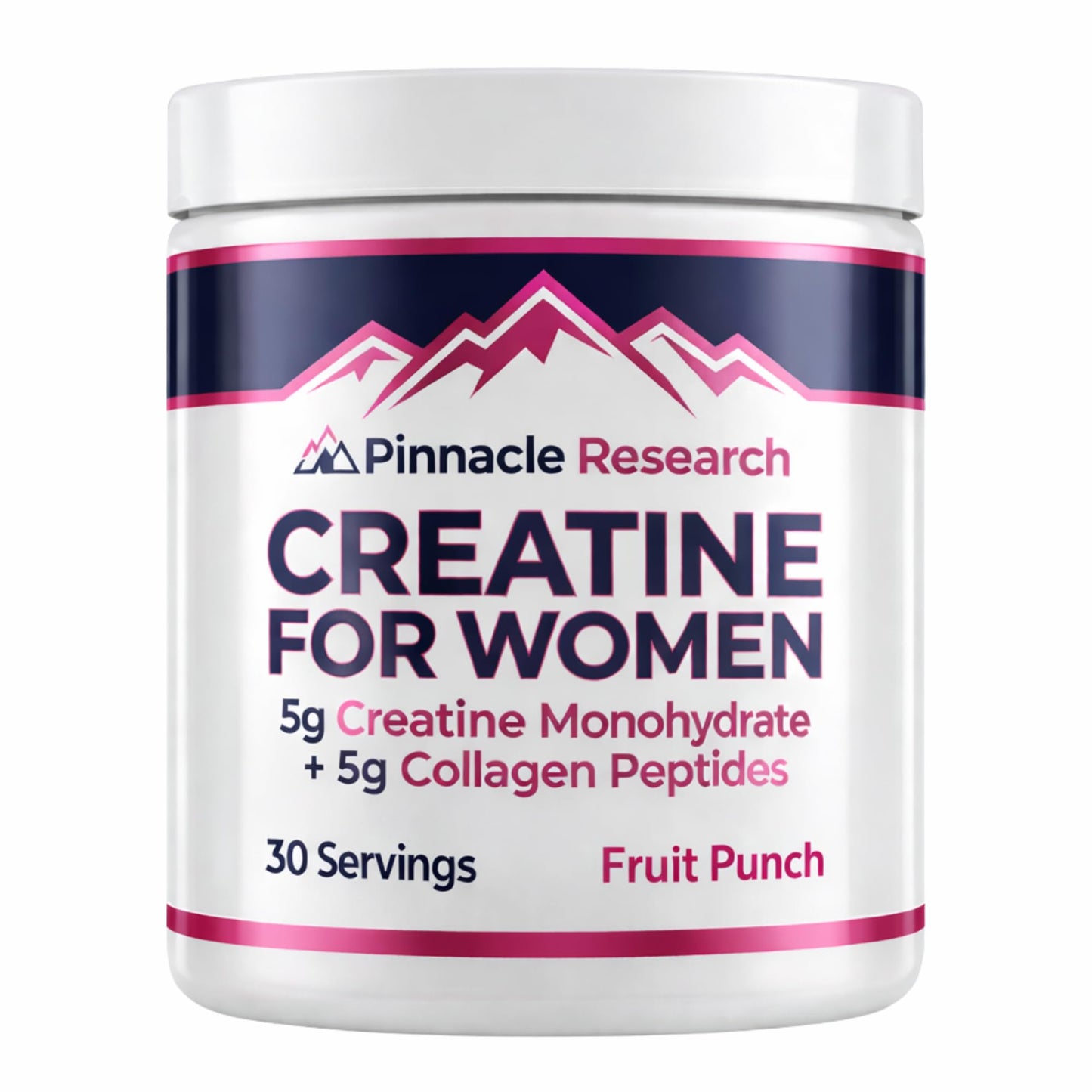Pinnacle Research Creatine for Women + Collagen 5g Each Powder 13.8