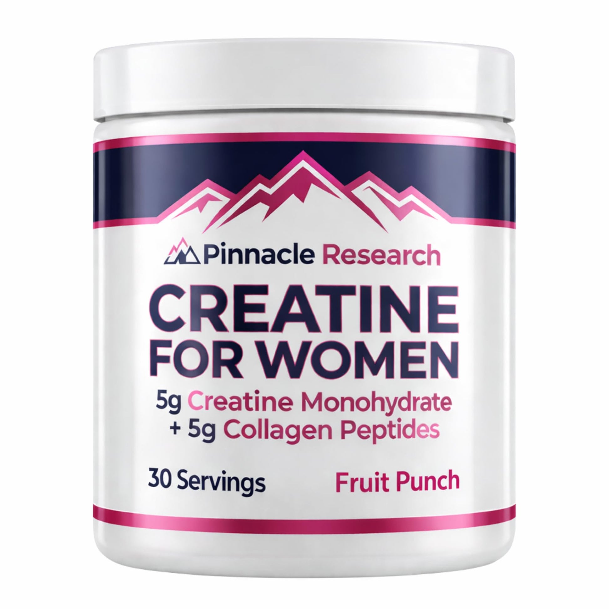 Pinnacle Research Creatine for Women + Collagen 5g Each Powder 13.8