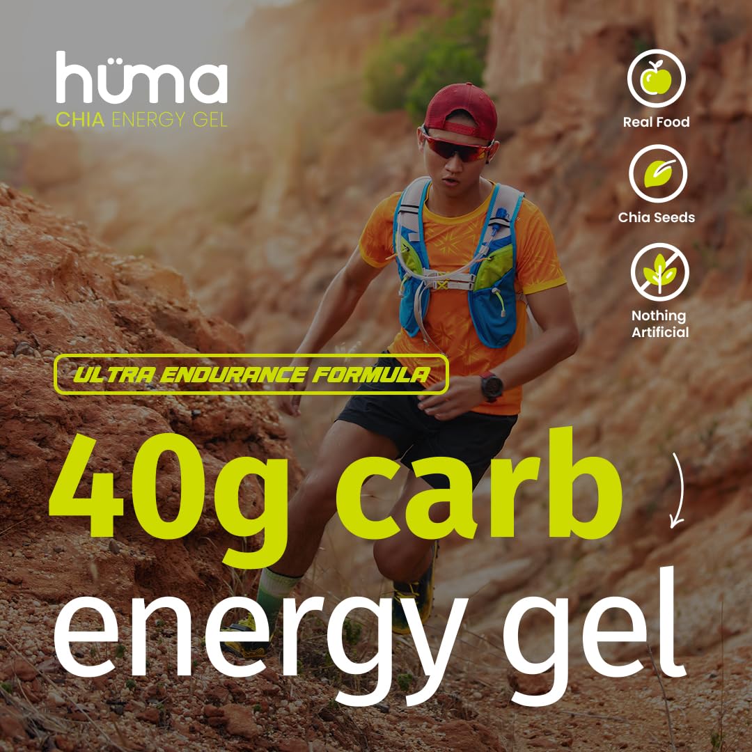 HÜMA CHIA ENERGY GEL Ultra Energy Gel Apple Pie, 20 Gels