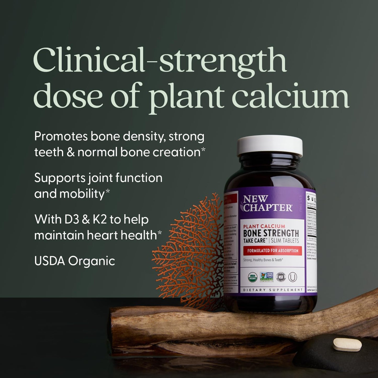 New Chapter Calcium Supplement, 60 Tablets
