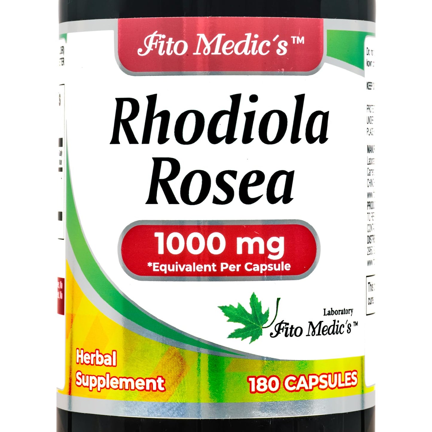 FITO MEDIC'S Rhodiola Rosea 180 Capsules