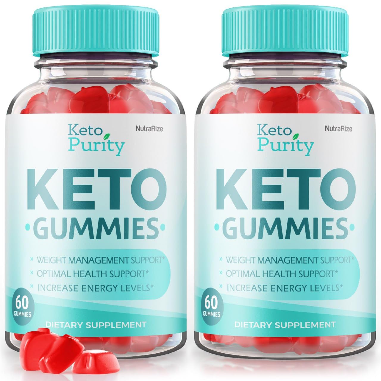 NutraRize Keto Purity Gummies for Advanced Weight Loss with ACV, Maximum Strength Dietary Supplement, 120 Gummies