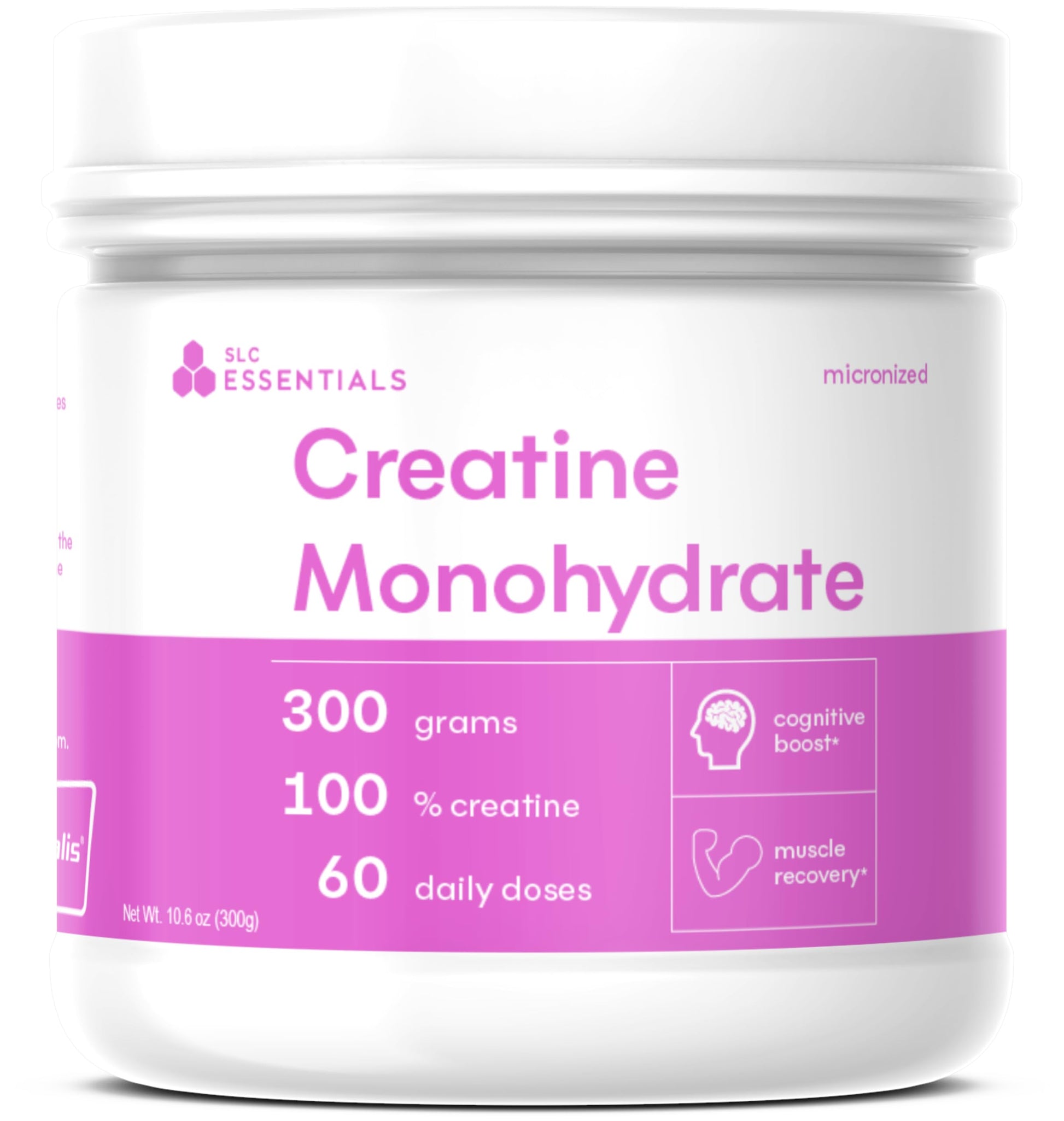 SLC Essentials Creatine Monohydrate Powder 10.6 Ounce