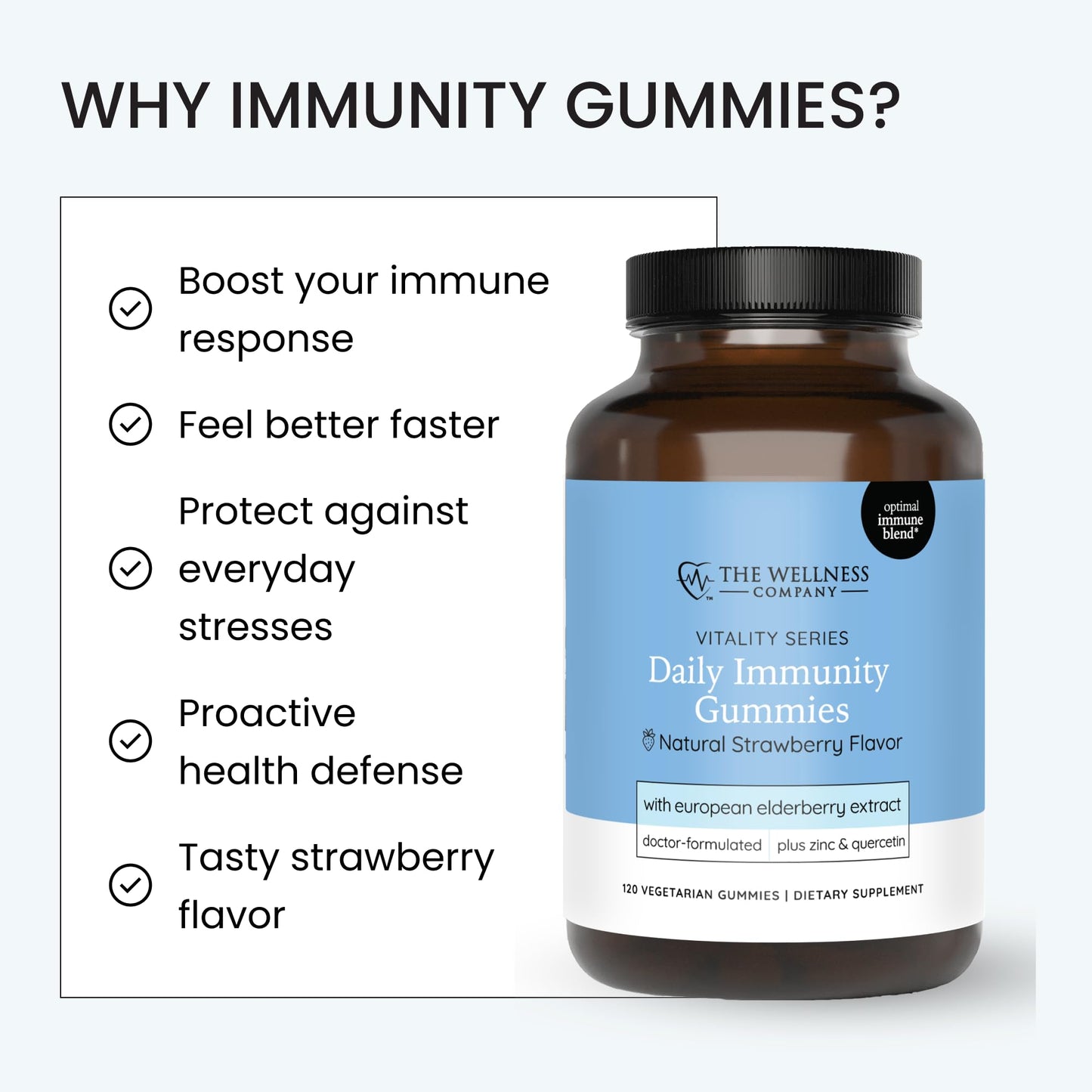 The Wellness Company Daily Immunity Gummies 120