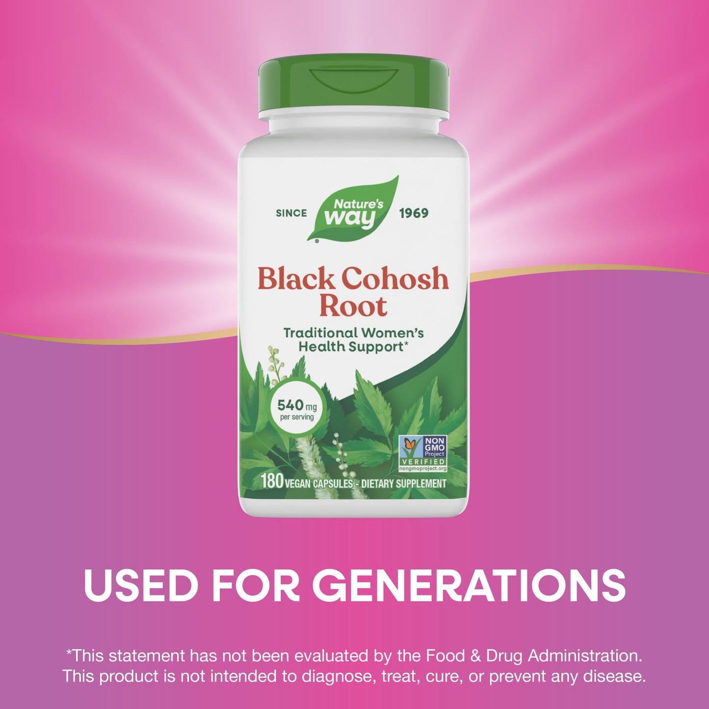 Nature's Way Black Cohosh Root Capsules 360 Capsules