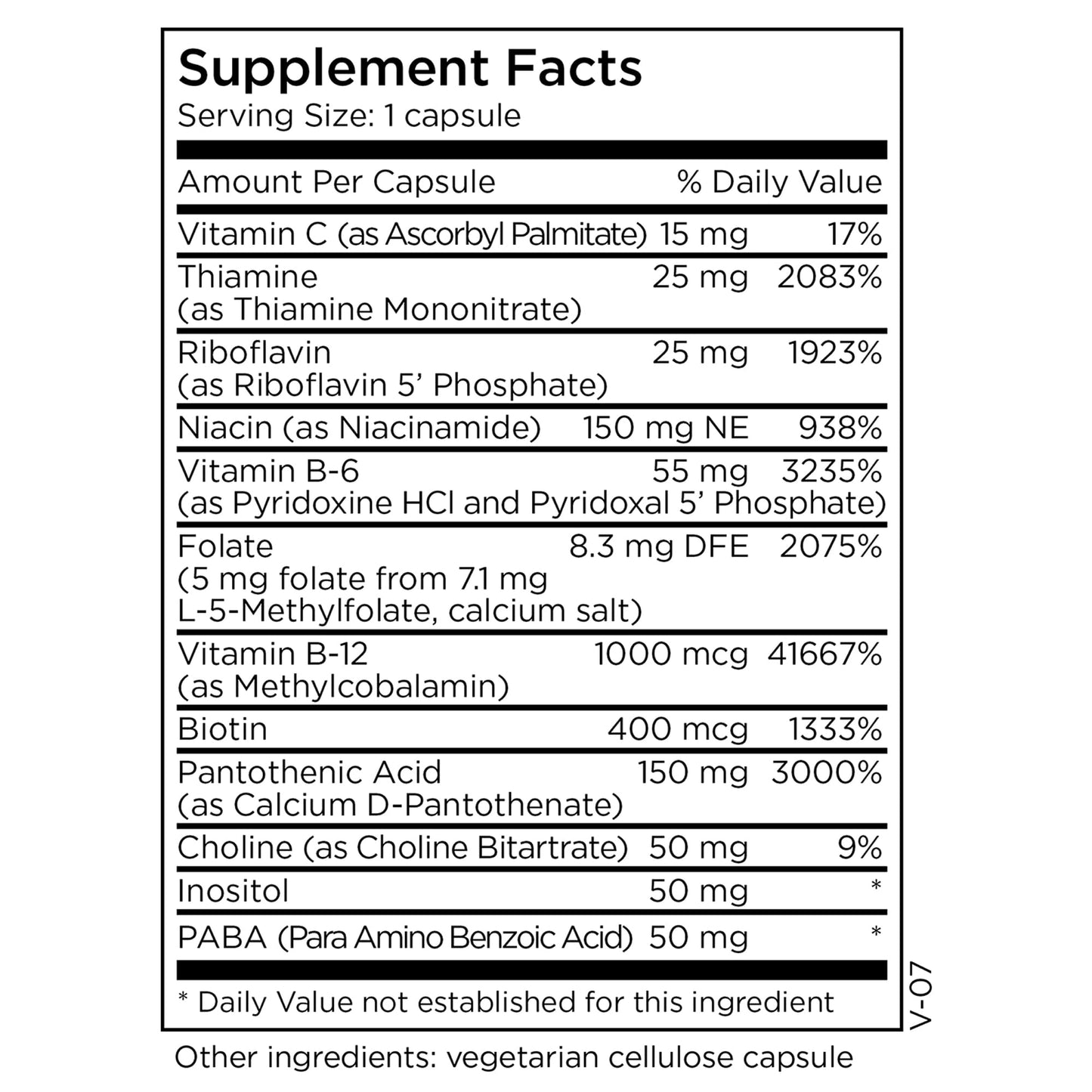 MethylPro B Complex with L-Methylfolate 5 mg 90 Capsules
